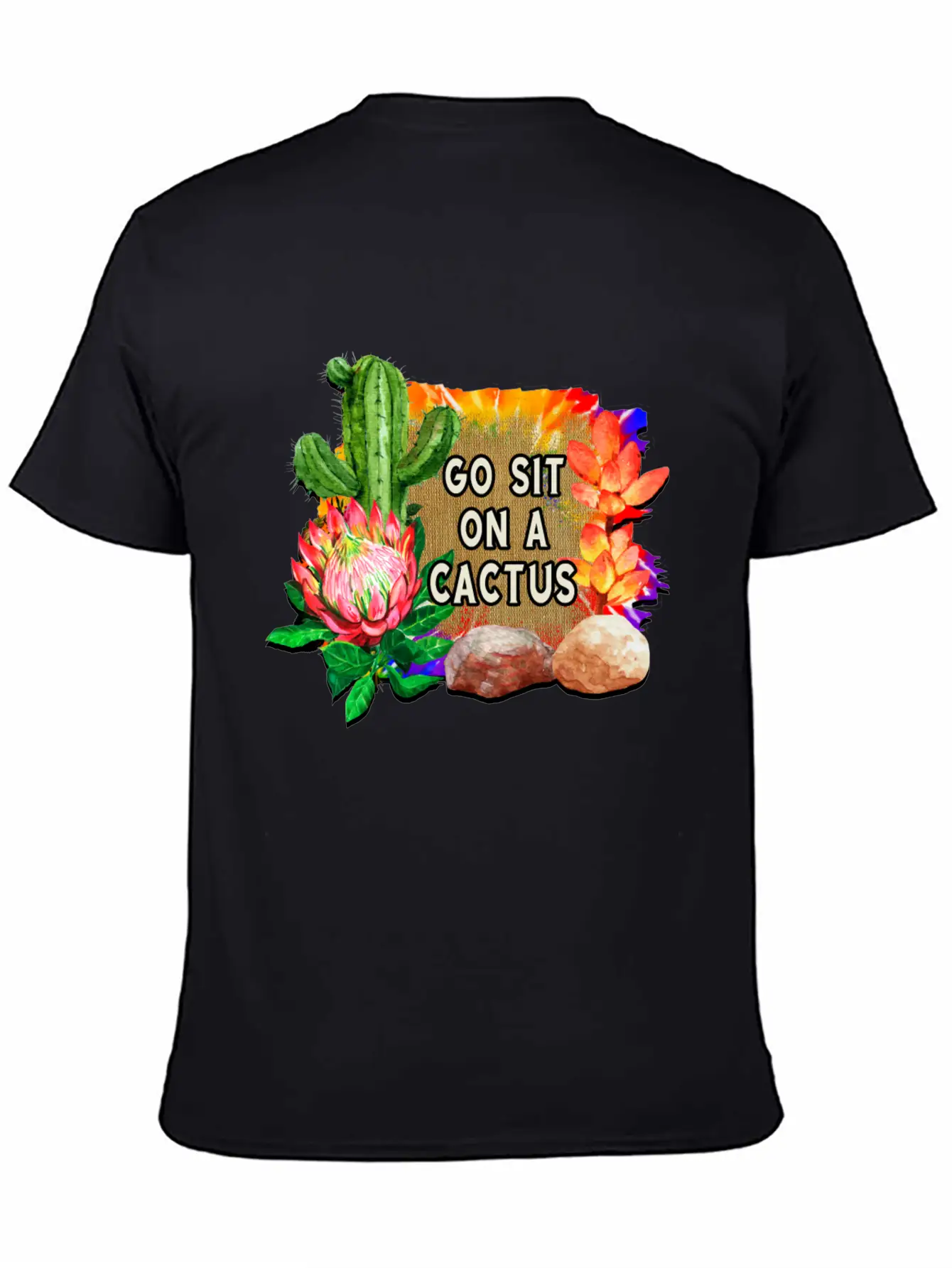Go Sit On A Cactus Stylish Everyday T-Shirt – Unisex Basic Cotton Tee