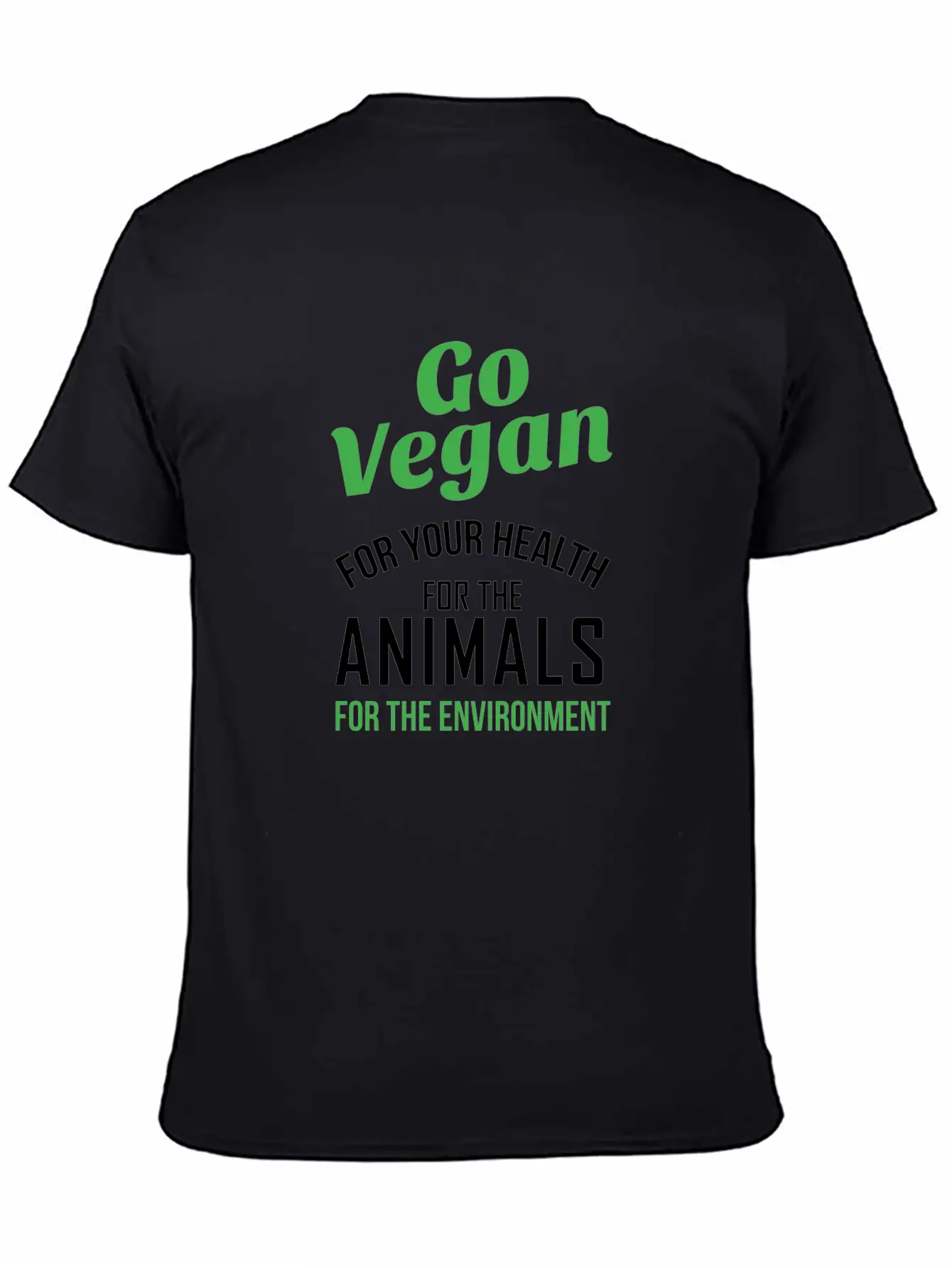 Go Vegan Nature Healthy Quote Gift Comfortable Minimalist Graphic Tee – Summer Style Essential