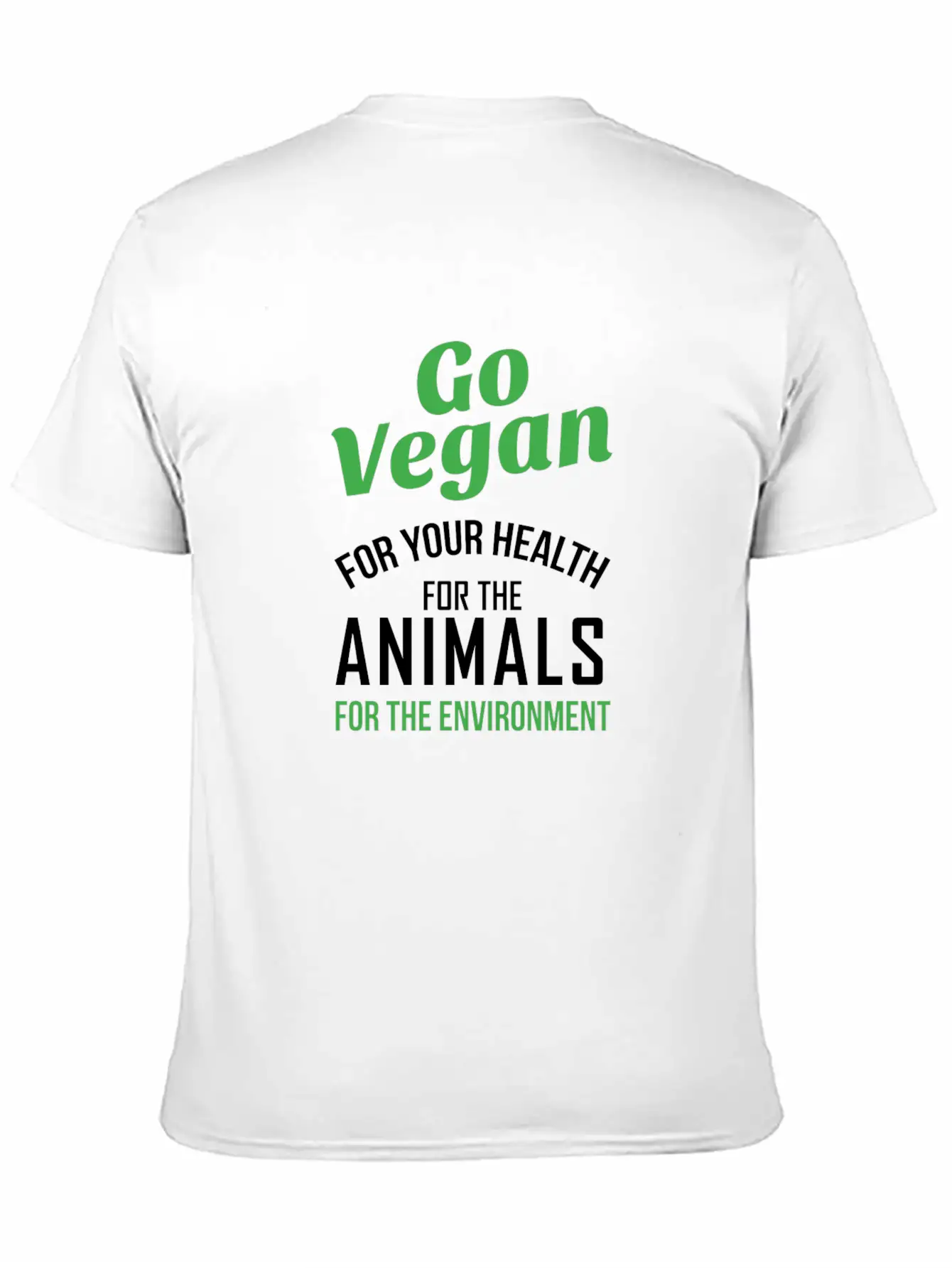 Go Vegan Nature Healthy Quote Gift Comfortable Minimalist Graphic Tee – Summer Style Essential