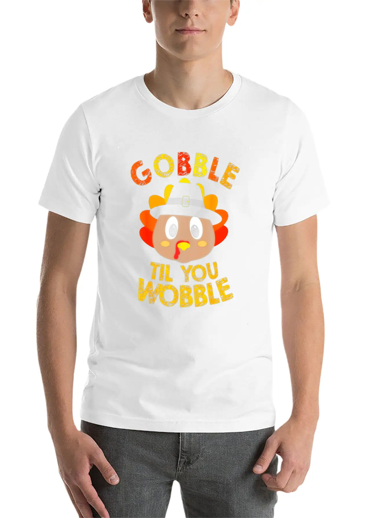 Gobble Til You Wobble Shirt Baby Outfit Toddler Basic Graphic T-Shirt – Daily Comfort In Soft Cotton