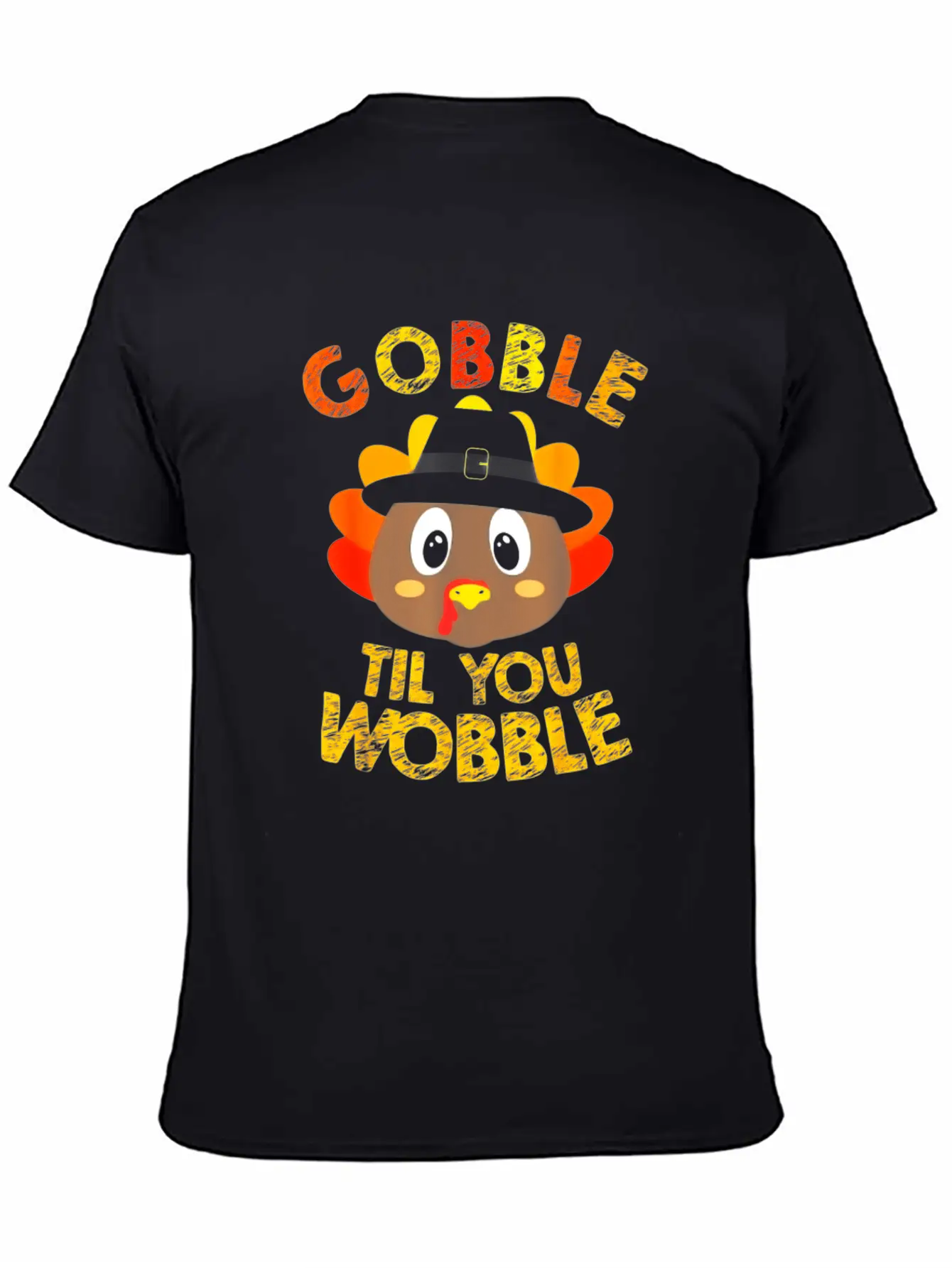 Gobble Til You Wobble Shirt Baby Outfit Toddler Basic Graphic T-Shirt – Daily Comfort In Soft Cotton
