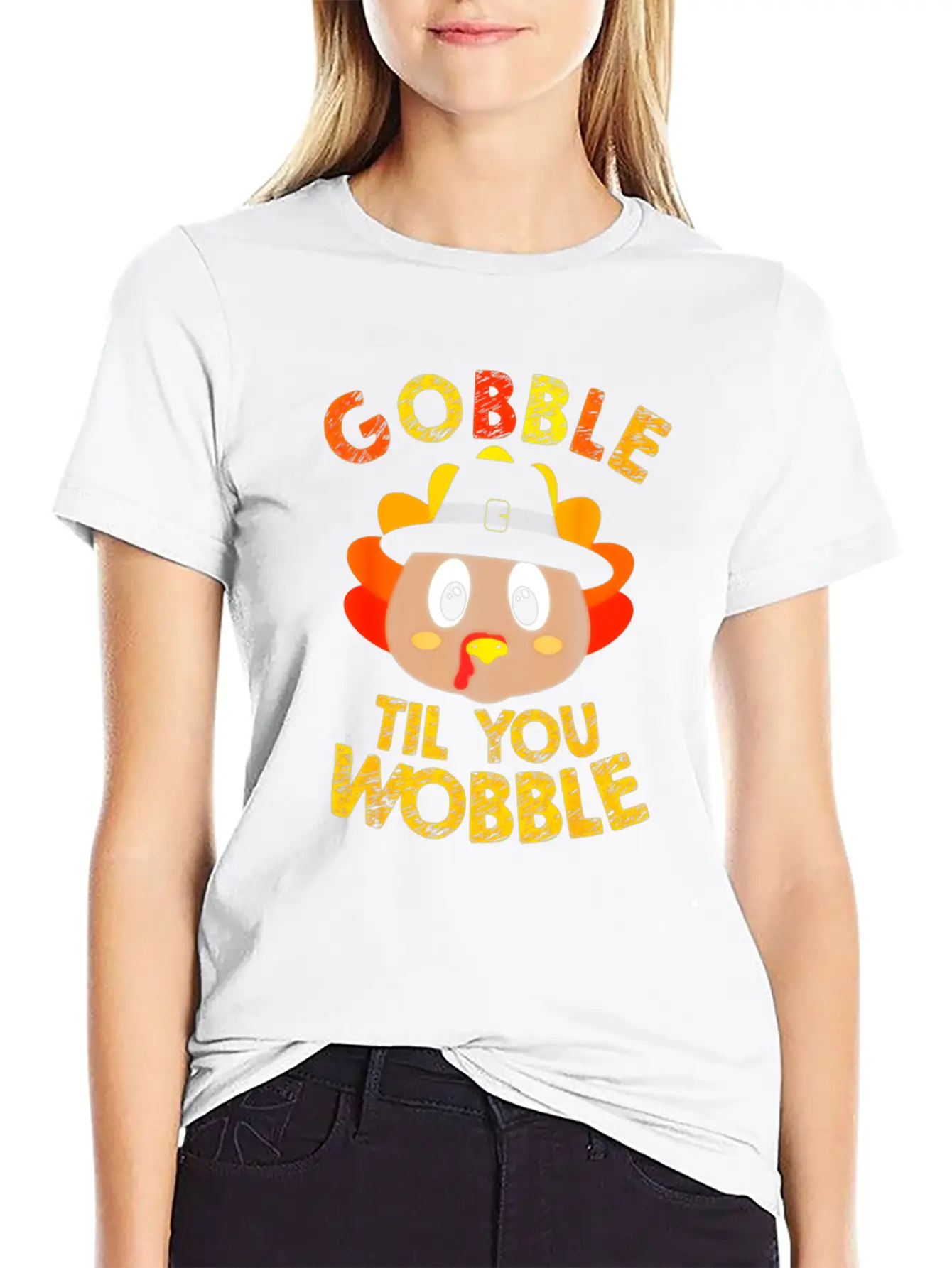 Gobble Til You Wobble Shirt Baby Outfit Toddler Basic Graphic T-Shirt – Daily Comfort In Soft Cotton