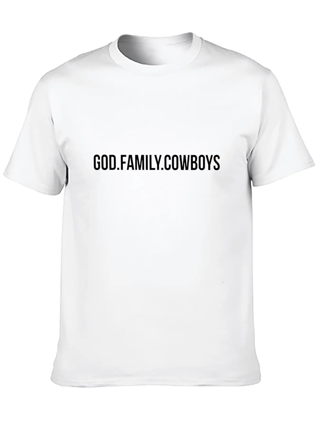 God Family Cowboys Gift For Mens, Womens, Ids Essential Unisex Summer Tee – Soft Cotton Casual Fit