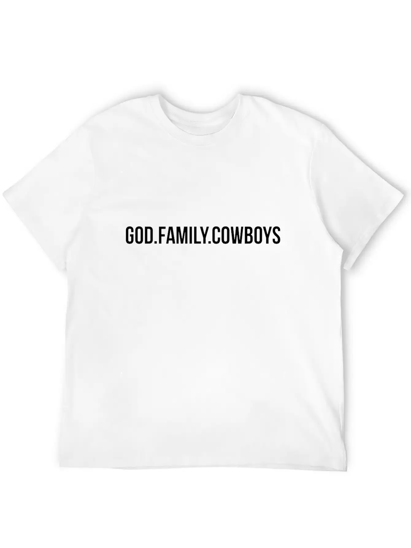 God Family Cowboys Gift For Mens, Womens, Ids Essential Unisex Summer Tee – Soft Cotton Casual Fit