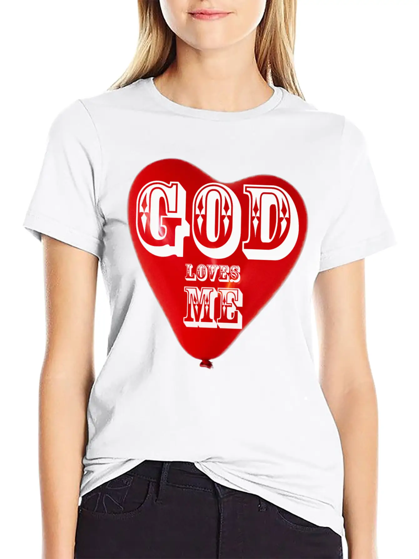God Loves Me Best Selling T Shirts Printed Design Unisex Short Sleeve Soft Cotton T-Shirt – Casual Everyday Wear