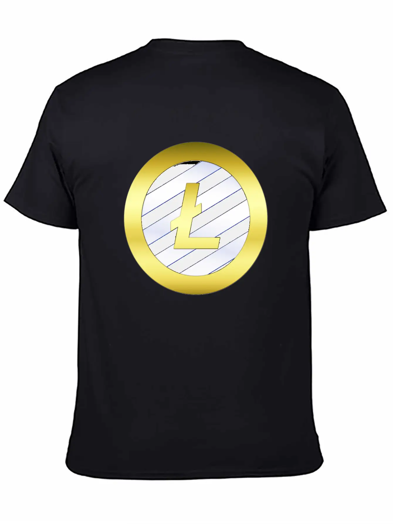 GOLD B LTC BLUE11Litecoin Comfortable Minimalist Graphic Tee – Summer Style Essential
