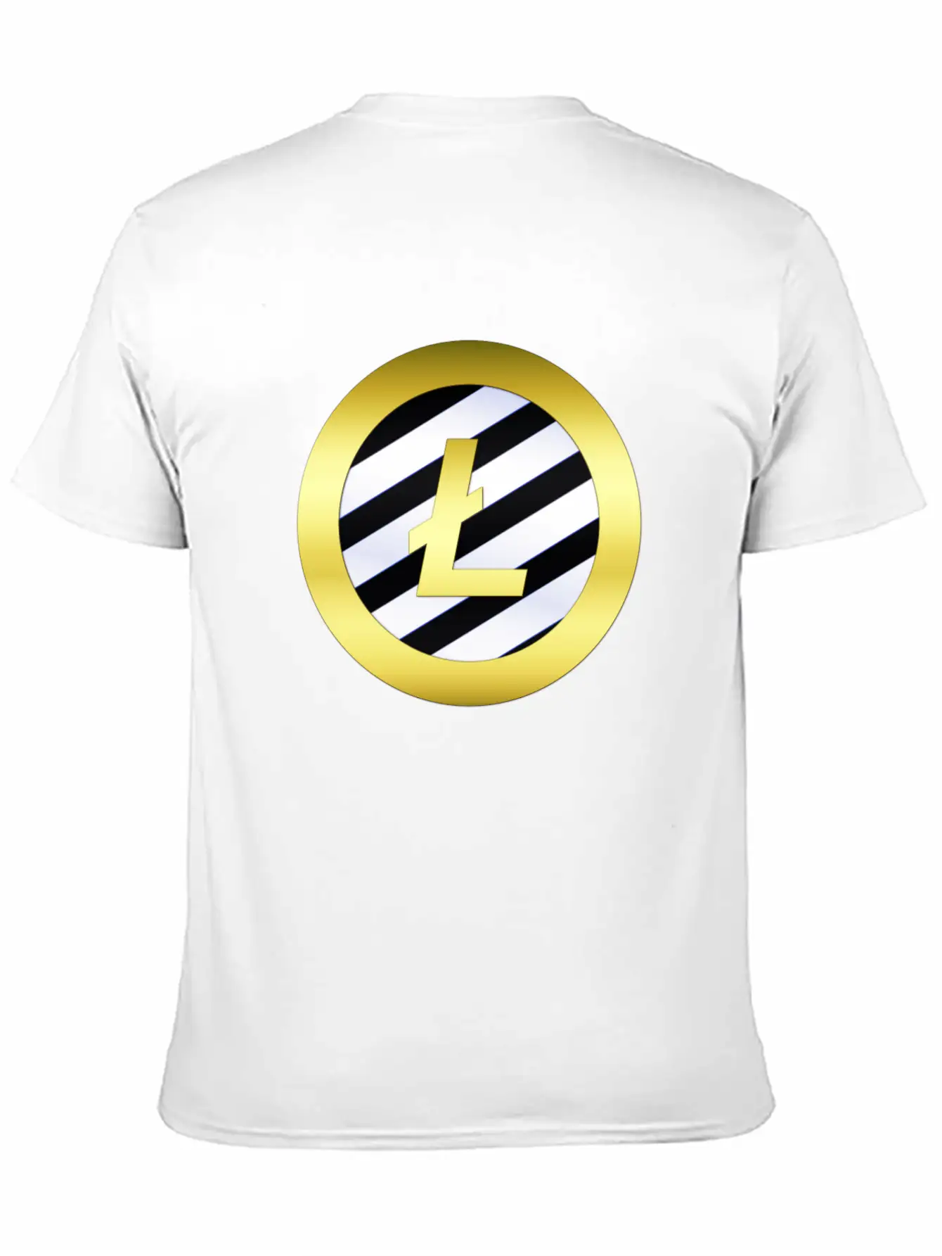 GOLD B LTC BLUE11Litecoin Comfortable Minimalist Graphic Tee – Summer Style Essential