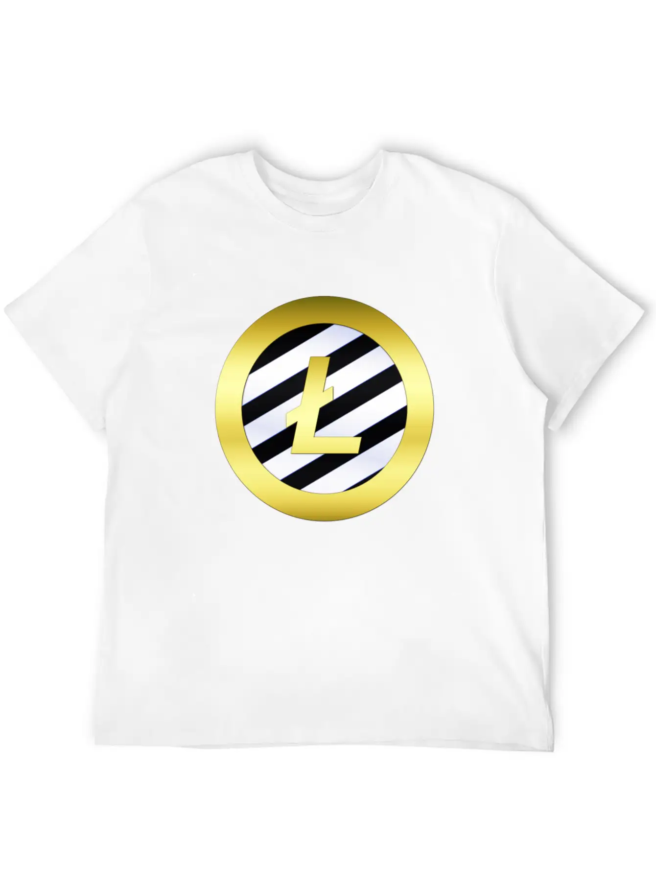 GOLD B LTC BLUE11Litecoin Comfortable Minimalist Graphic Tee – Summer Style Essential
