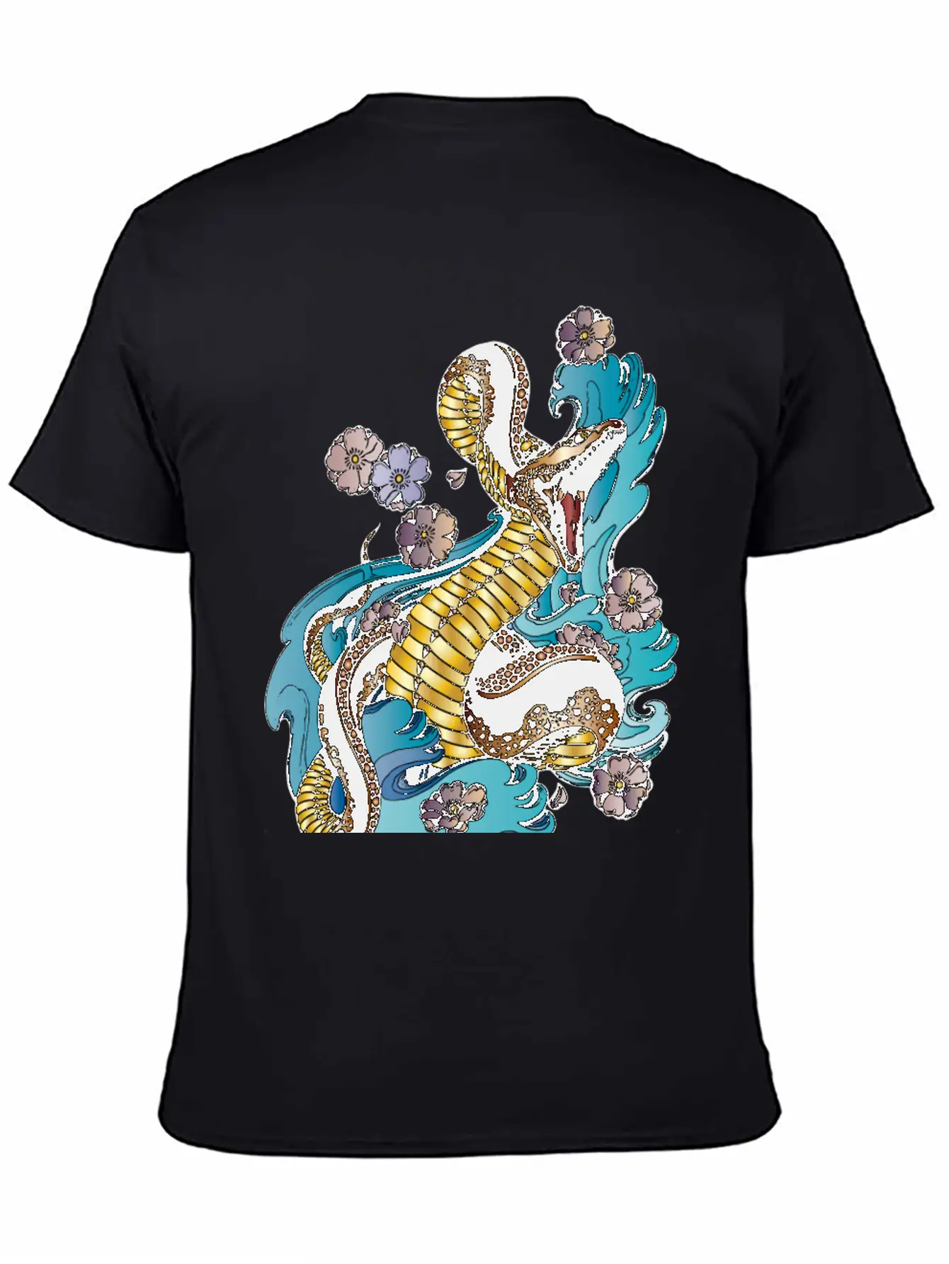 GOLD BRONZE SNAKE Stylish Everyday T-Shirt – Unisex Basic Cotton Tee