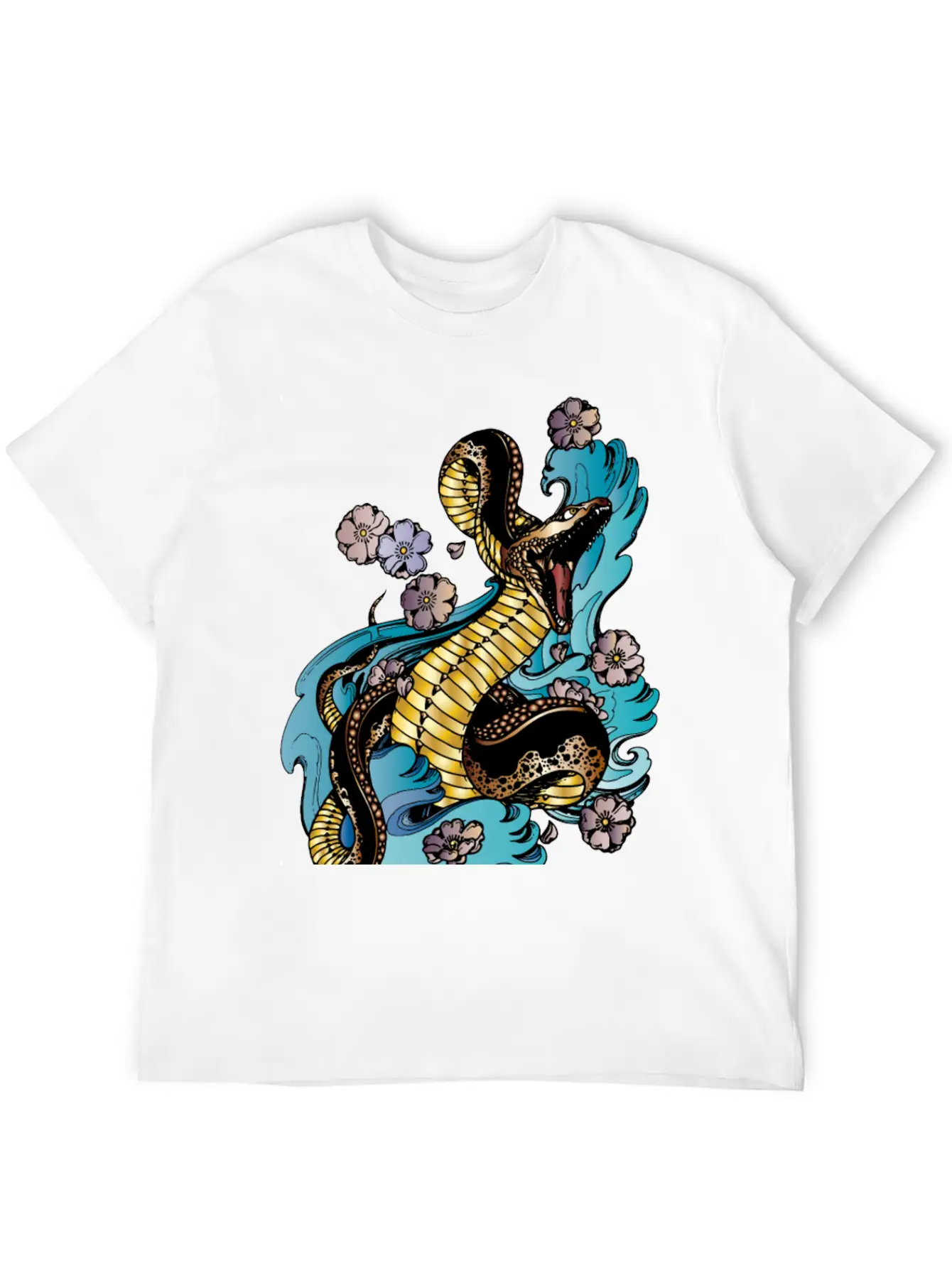 GOLD BRONZE SNAKE Stylish Everyday T-Shirt – Unisex Basic Cotton Tee