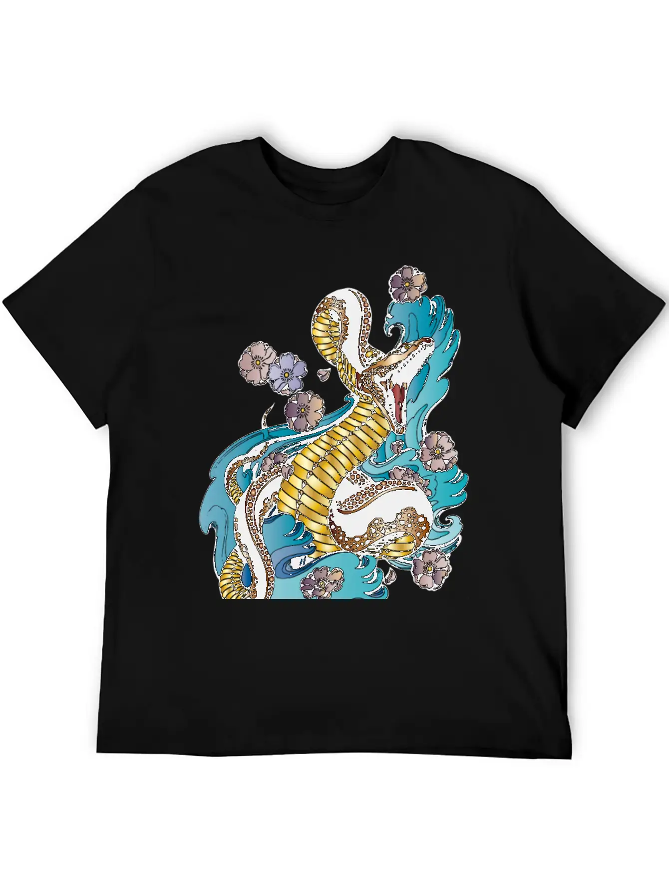 GOLD BRONZE SNAKE Stylish Everyday T-Shirt – Unisex Basic Cotton Tee