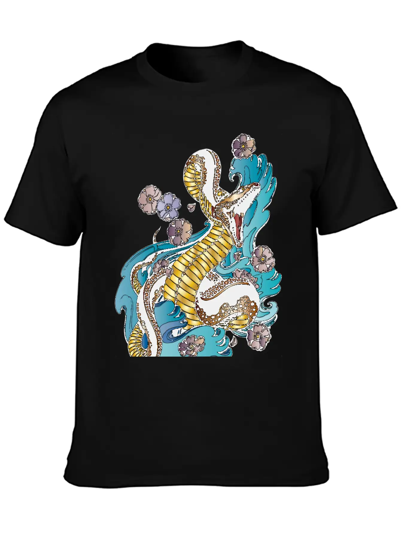 GOLD BRONZE SNAKE Stylish Everyday T-Shirt – Unisex Basic Cotton Tee