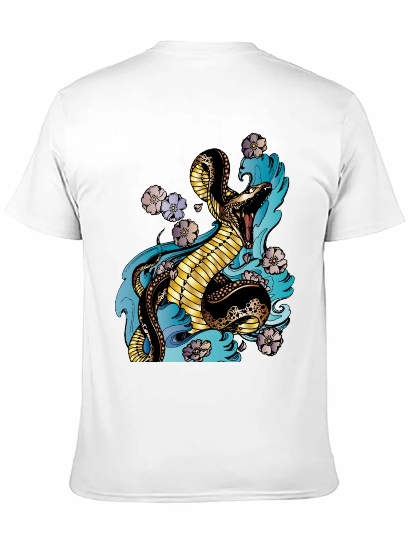 GOLD BRONZE SNAKE Stylish Everyday T-Shirt – Unisex Basic Cotton Tee