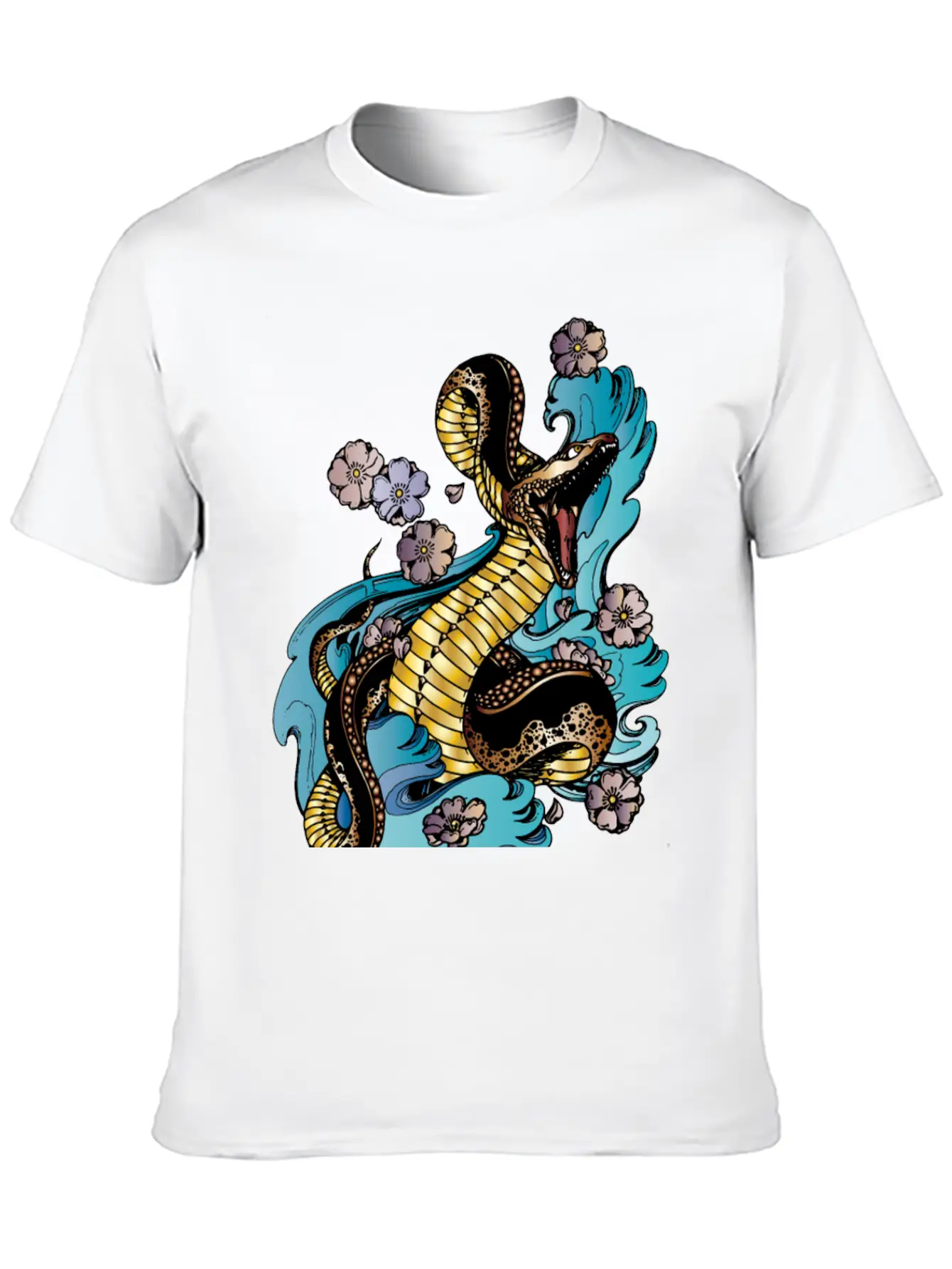 GOLD BRONZE SNAKE Stylish Everyday T-Shirt – Unisex Basic Cotton Tee