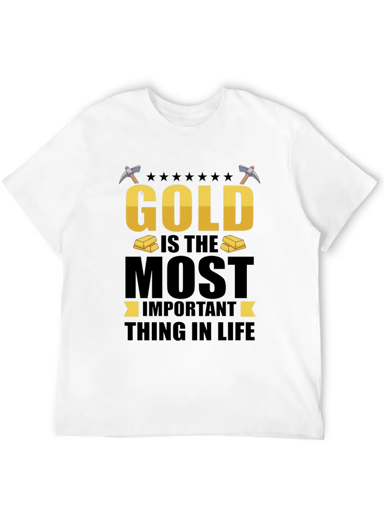 Gold Digging Gold Mining Gold Panning Gold Mine Stylish Everyday T-Shirt – Unisex Basic Cotton Tee