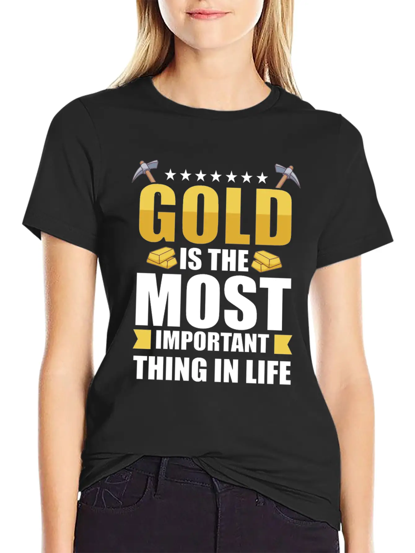 Gold Digging Gold Mining Gold Panning Gold Mine Stylish Everyday T-Shirt – Unisex Basic Cotton Tee