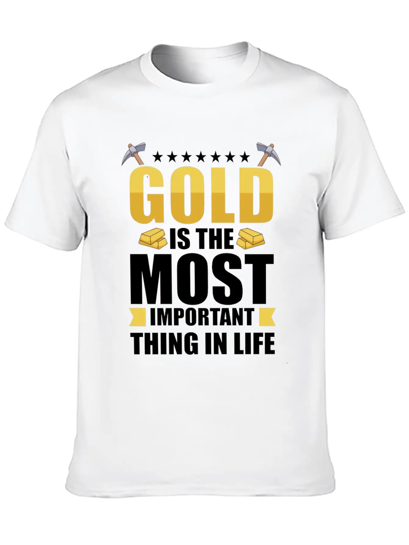Gold Digging Gold Mining Gold Panning Gold Mine Stylish Everyday T-Shirt – Unisex Basic Cotton Tee