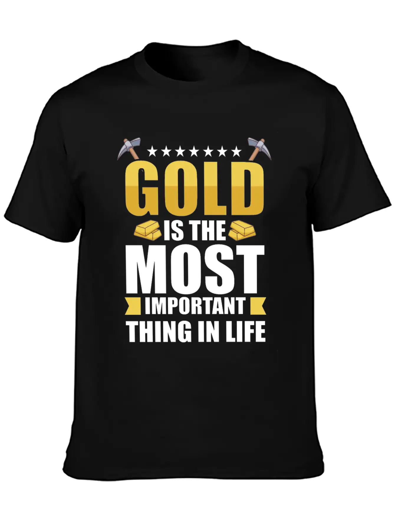Gold Digging Gold Mining Gold Panning Gold Mine Stylish Everyday T-Shirt – Unisex Basic Cotton Tee