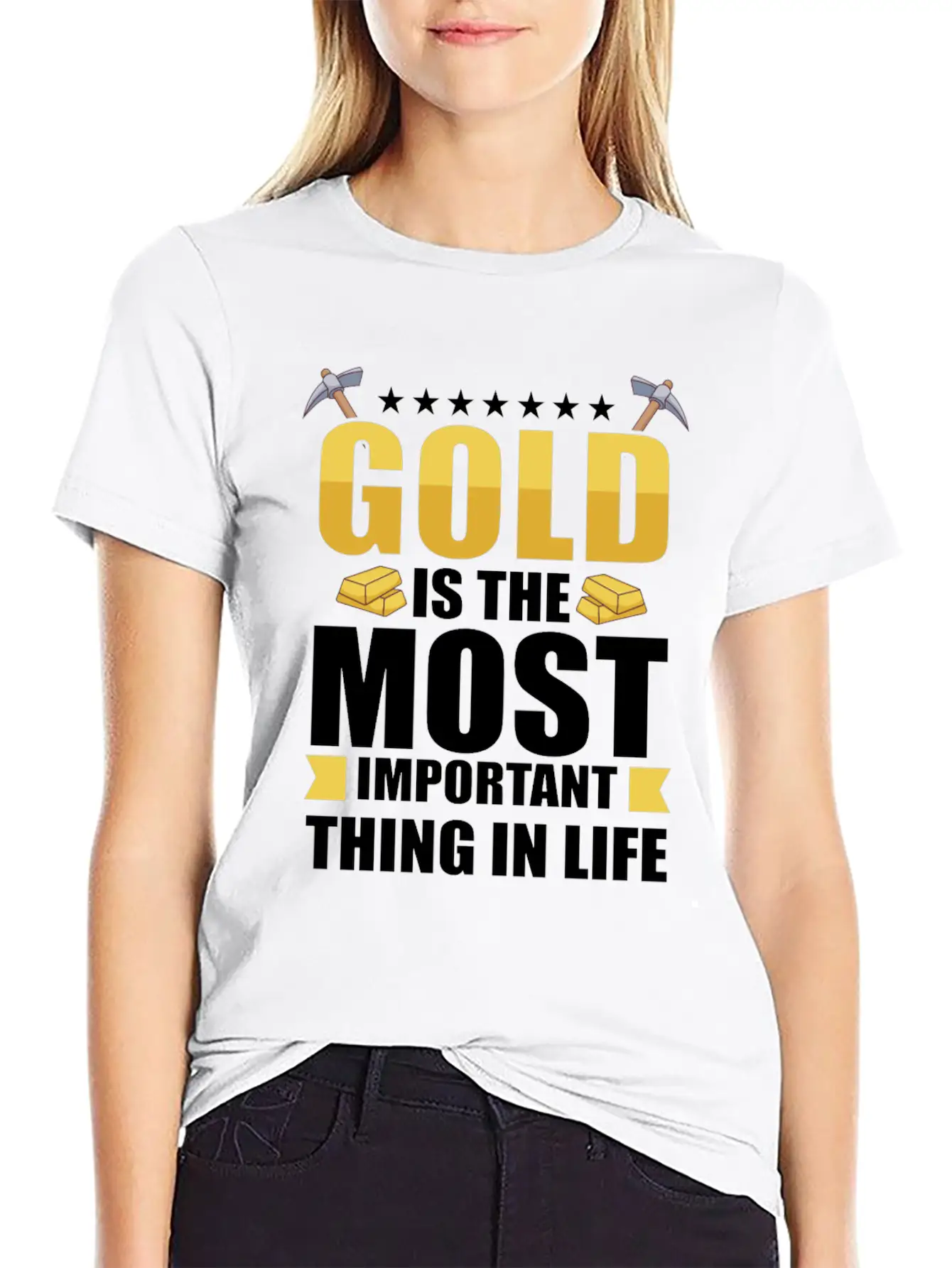 Gold Digging Gold Mining Gold Panning Gold Mine Stylish Everyday T-Shirt – Unisex Basic Cotton Tee