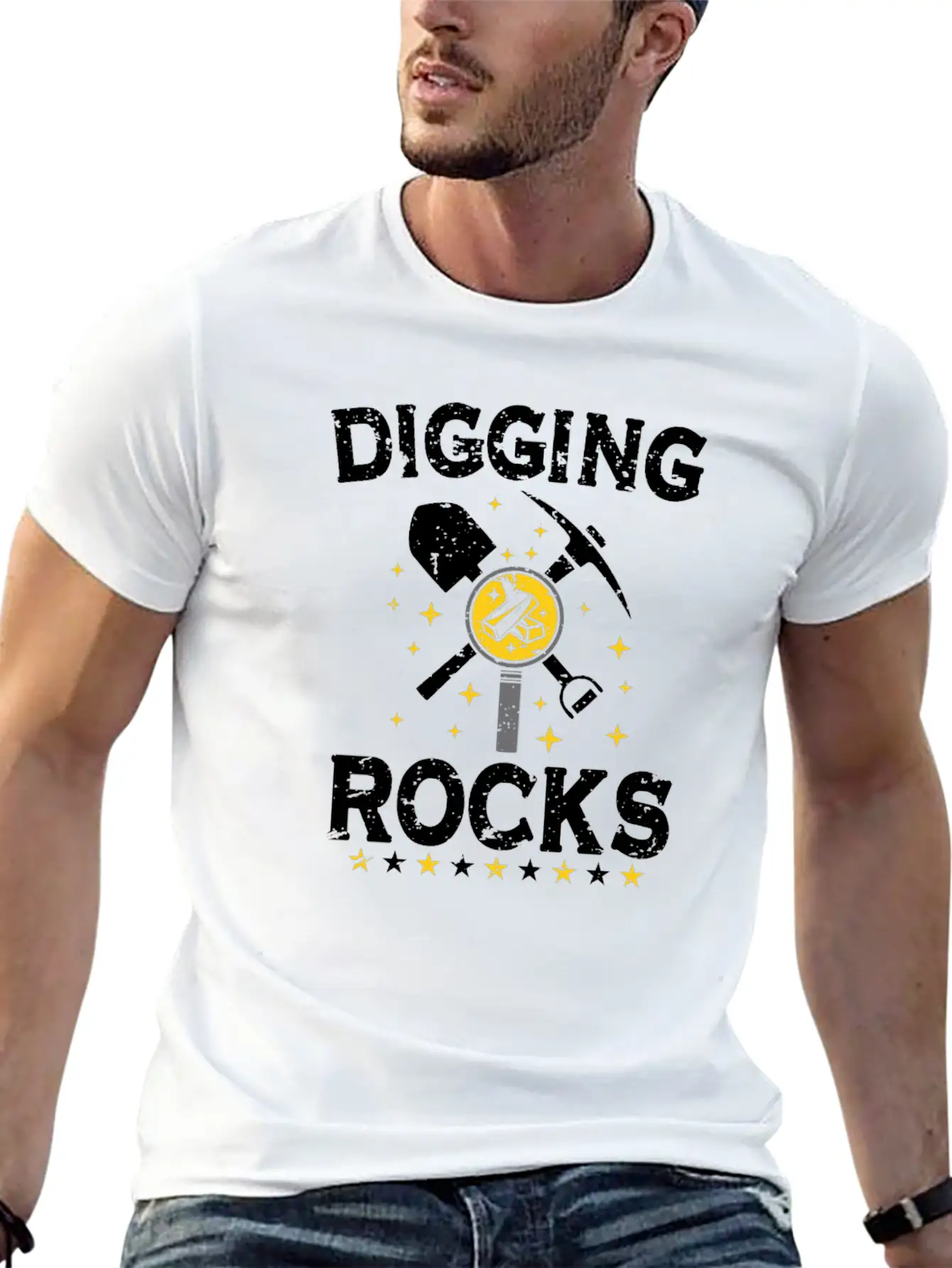 Gold Digging Gold Mining Gold Panning Gold Mine Unisex Casual T-Shirt – Clean Design For Daily Comfort