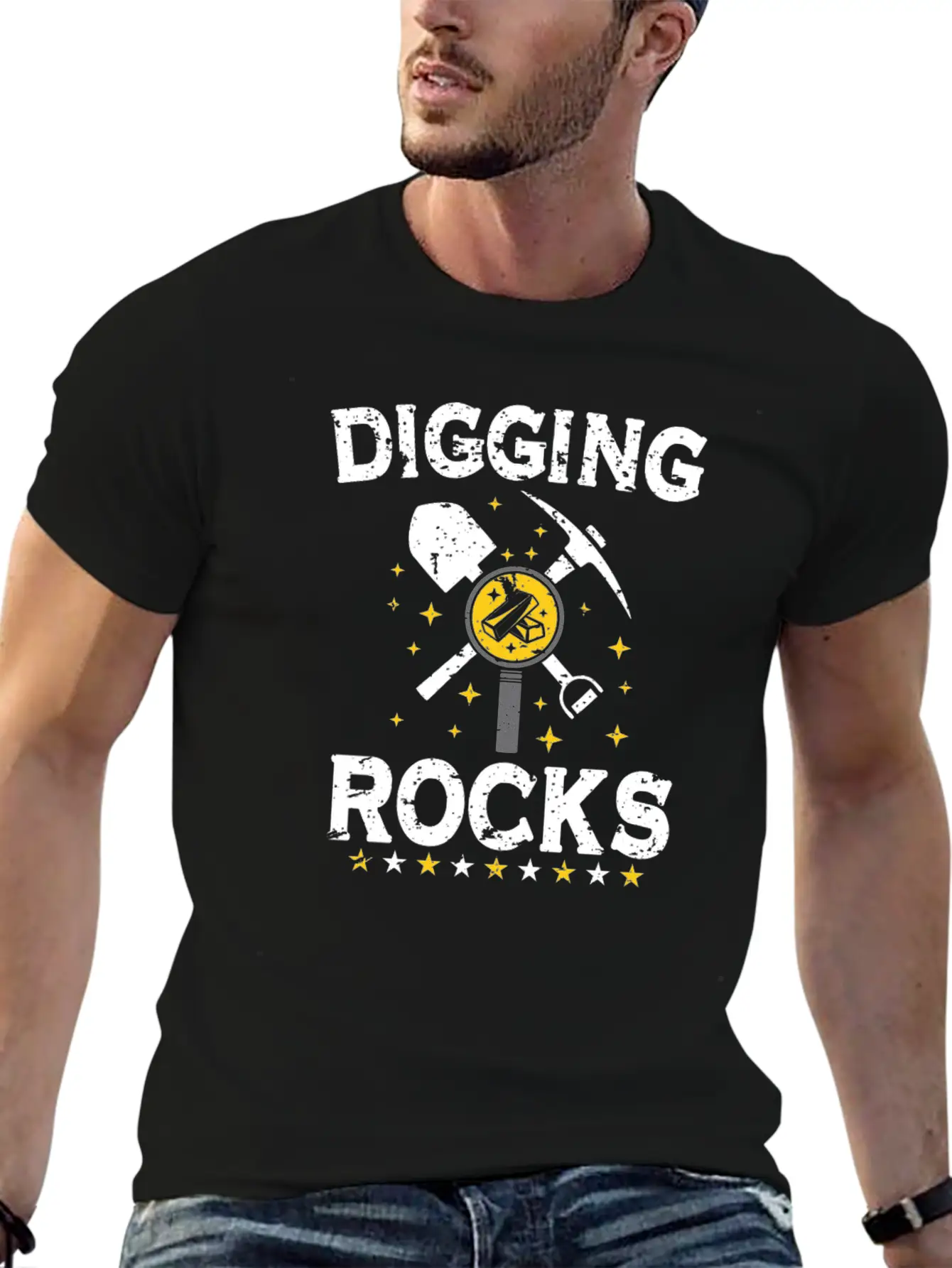 Gold Digging Gold Mining Gold Panning Gold Mine Unisex Casual T-Shirt – Clean Design For Daily Comfort