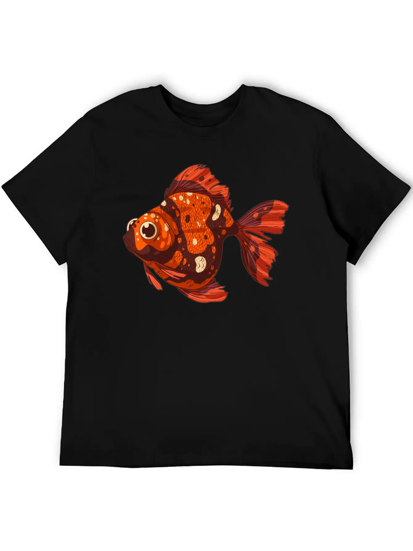 Gold Fish Unisex Short Sleeve Soft Cotton T-Shirt – Casual Everyday Wear