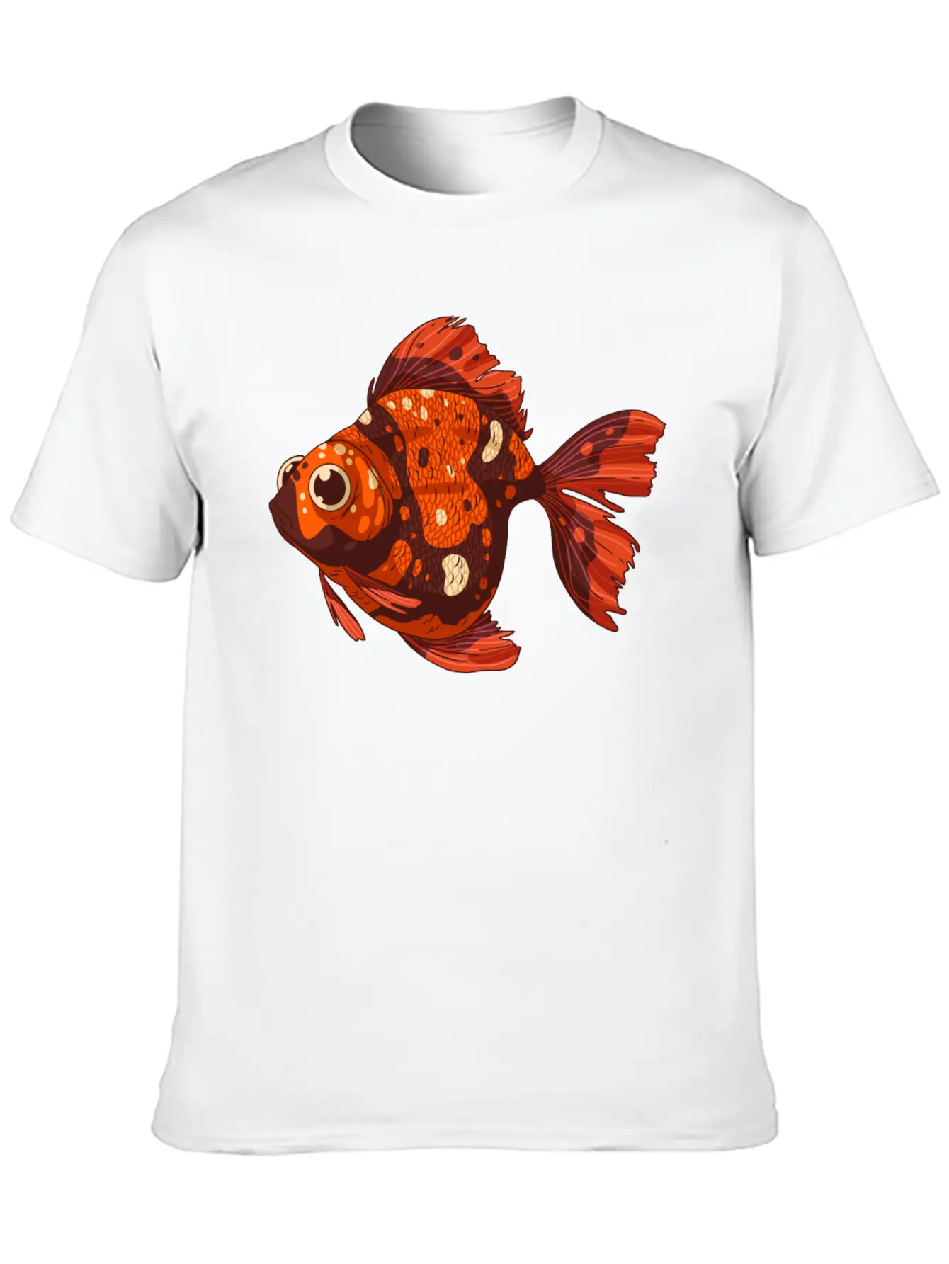 Gold Fish Unisex Short Sleeve Soft Cotton T-Shirt – Casual Everyday Wear
