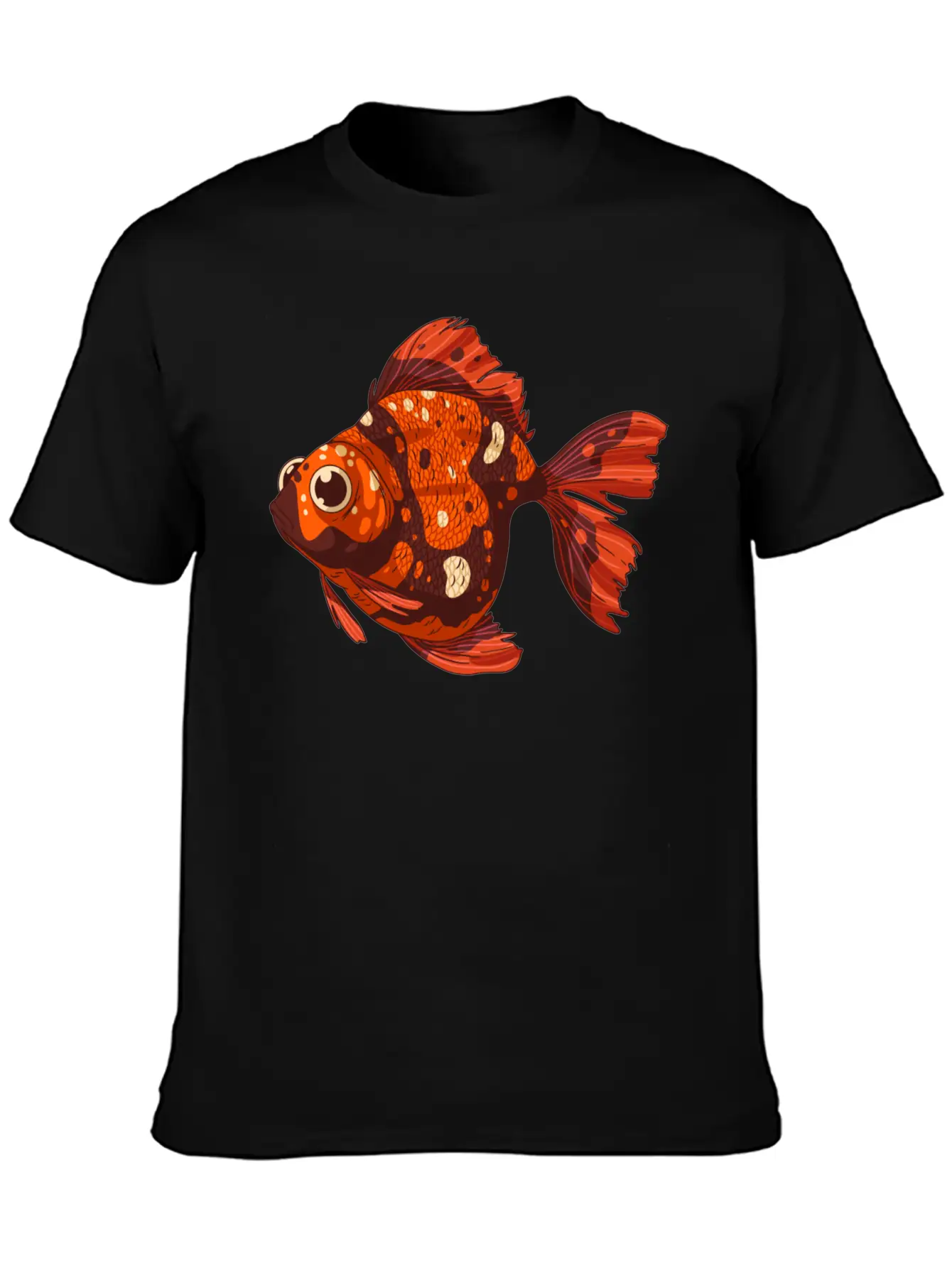 Gold Fish Unisex Short Sleeve Soft Cotton T-Shirt – Casual Everyday Wear