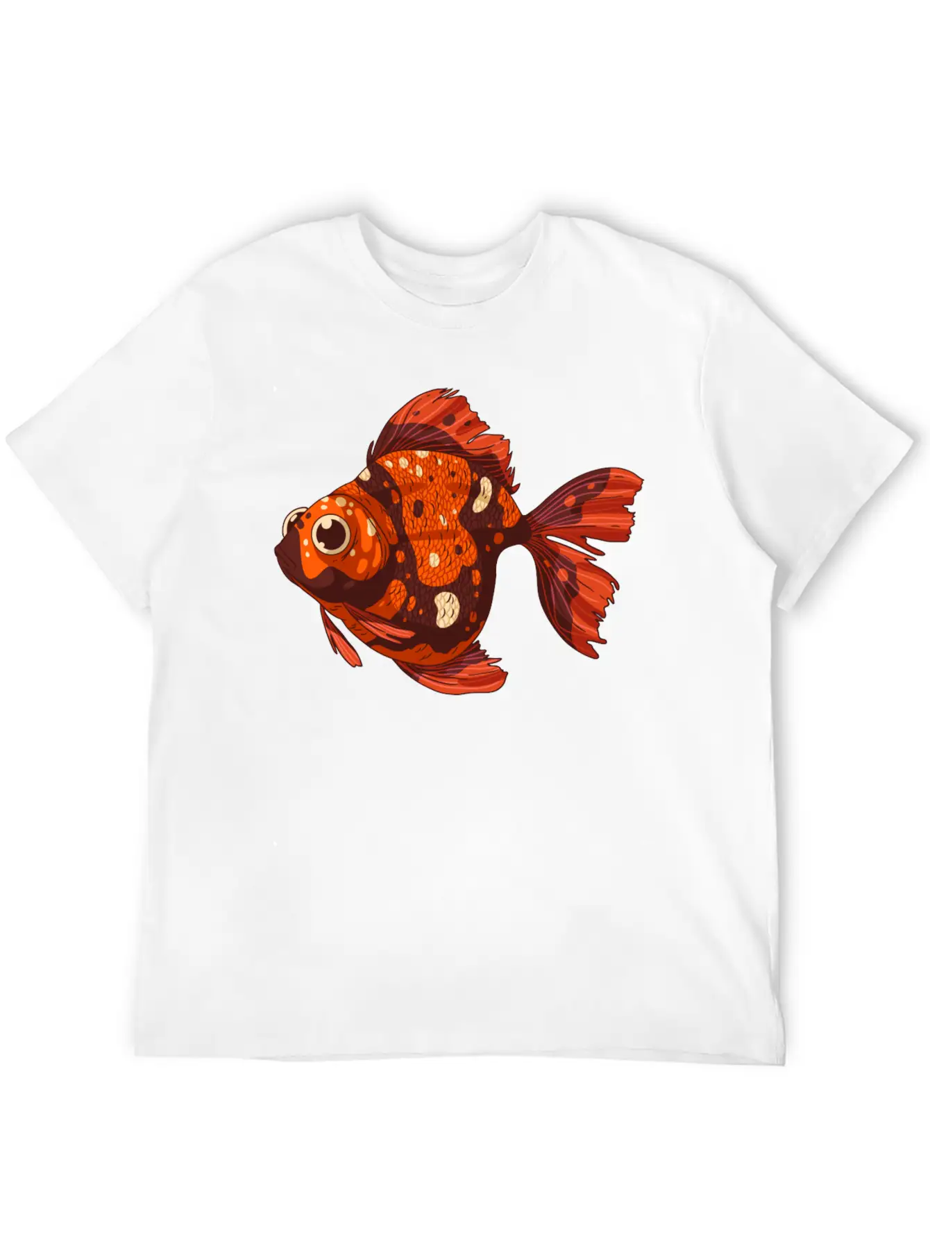 Gold Fish Unisex Short Sleeve Soft Cotton T-Shirt – Casual Everyday Wear