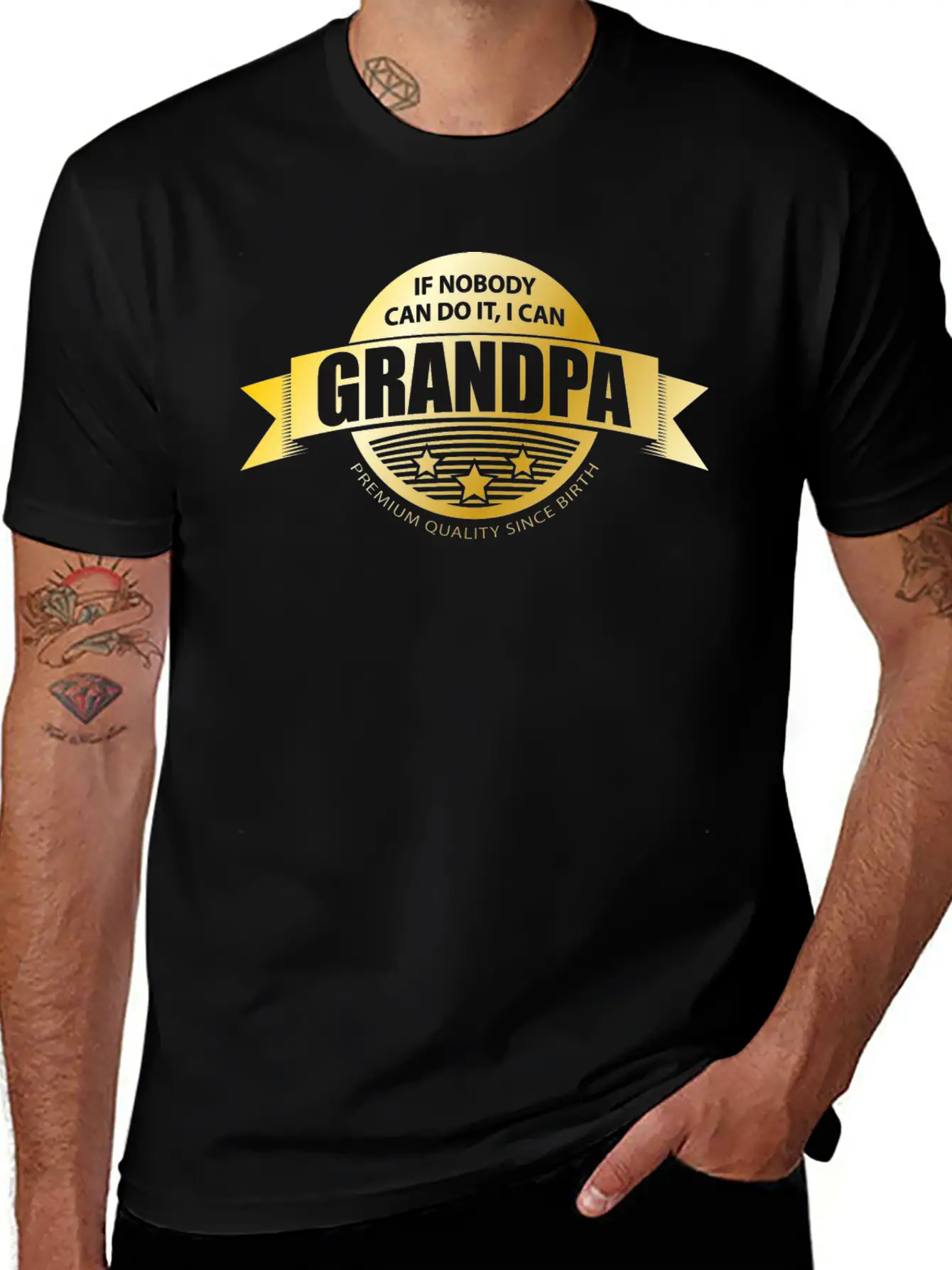 Gold Medal, Grandpa Essential Unisex Summer Tee – Soft Cotton Casual Fit