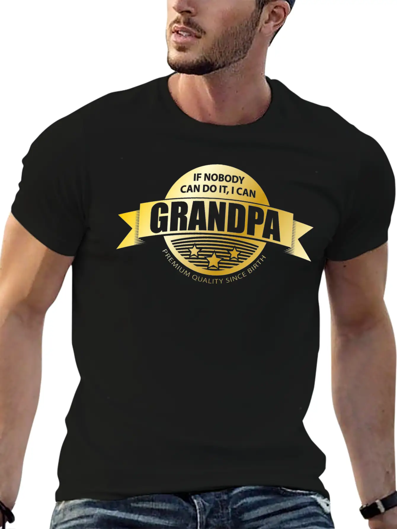 Gold Medal, Grandpa Essential Unisex Summer Tee – Soft Cotton Casual Fit