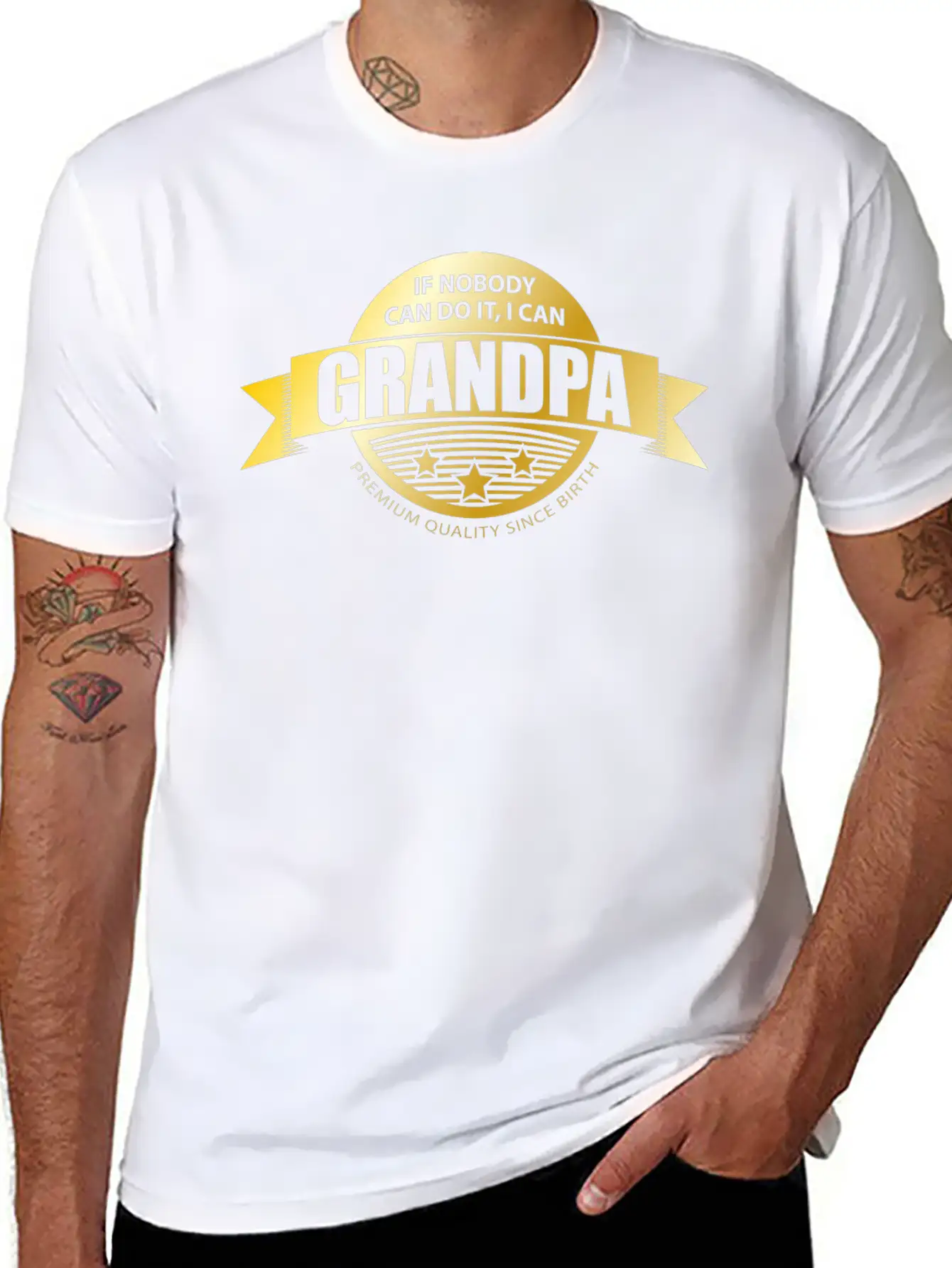 Gold Medal, Grandpa Essential Unisex Summer Tee – Soft Cotton Casual Fit