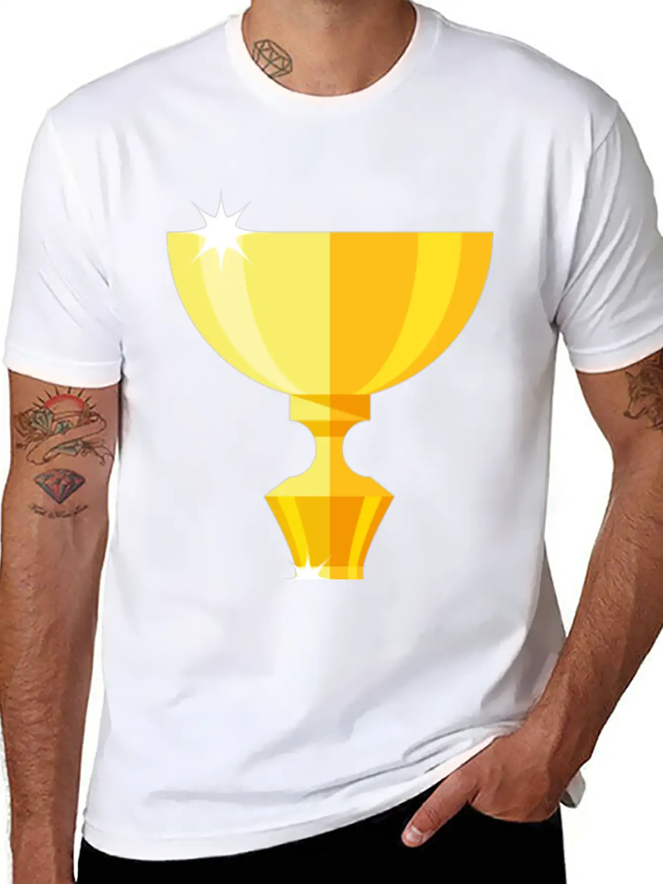 Gold Trophy Timeless Short Sleeve Tee – Comfy And Minimalist Design