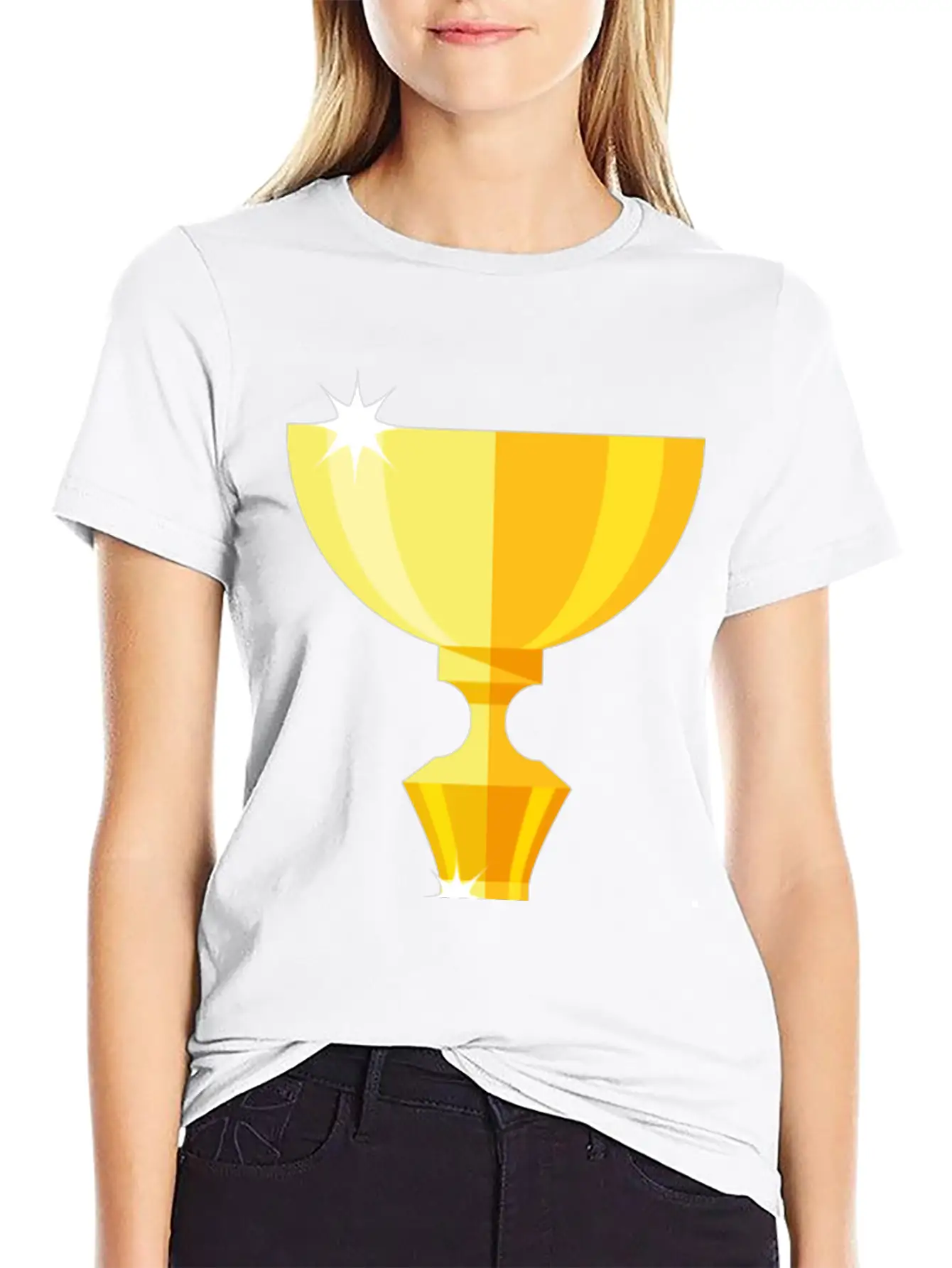 Gold Trophy Timeless Short Sleeve Tee – Comfy And Minimalist Design