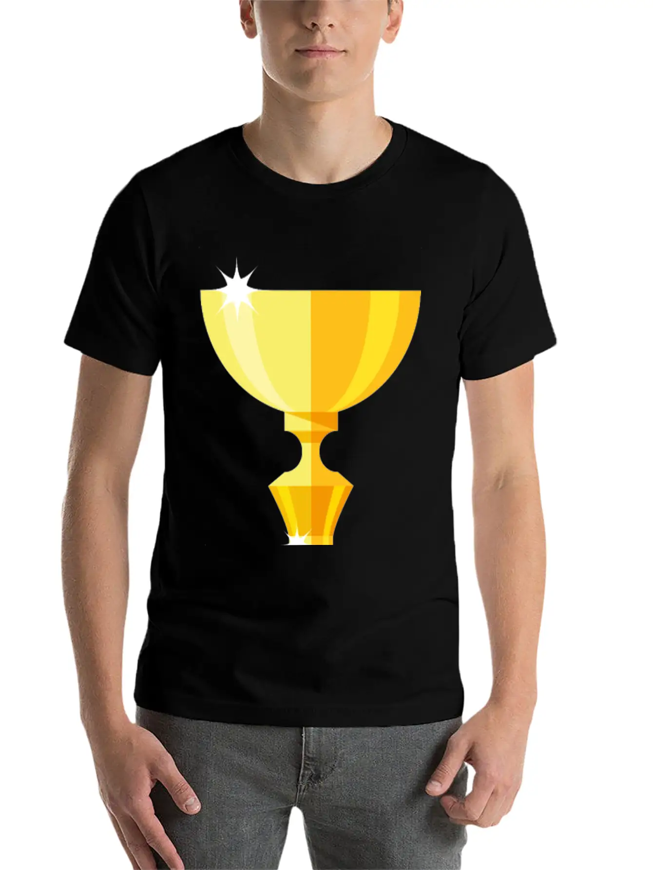 Gold Trophy Timeless Short Sleeve Tee – Comfy And Minimalist Design