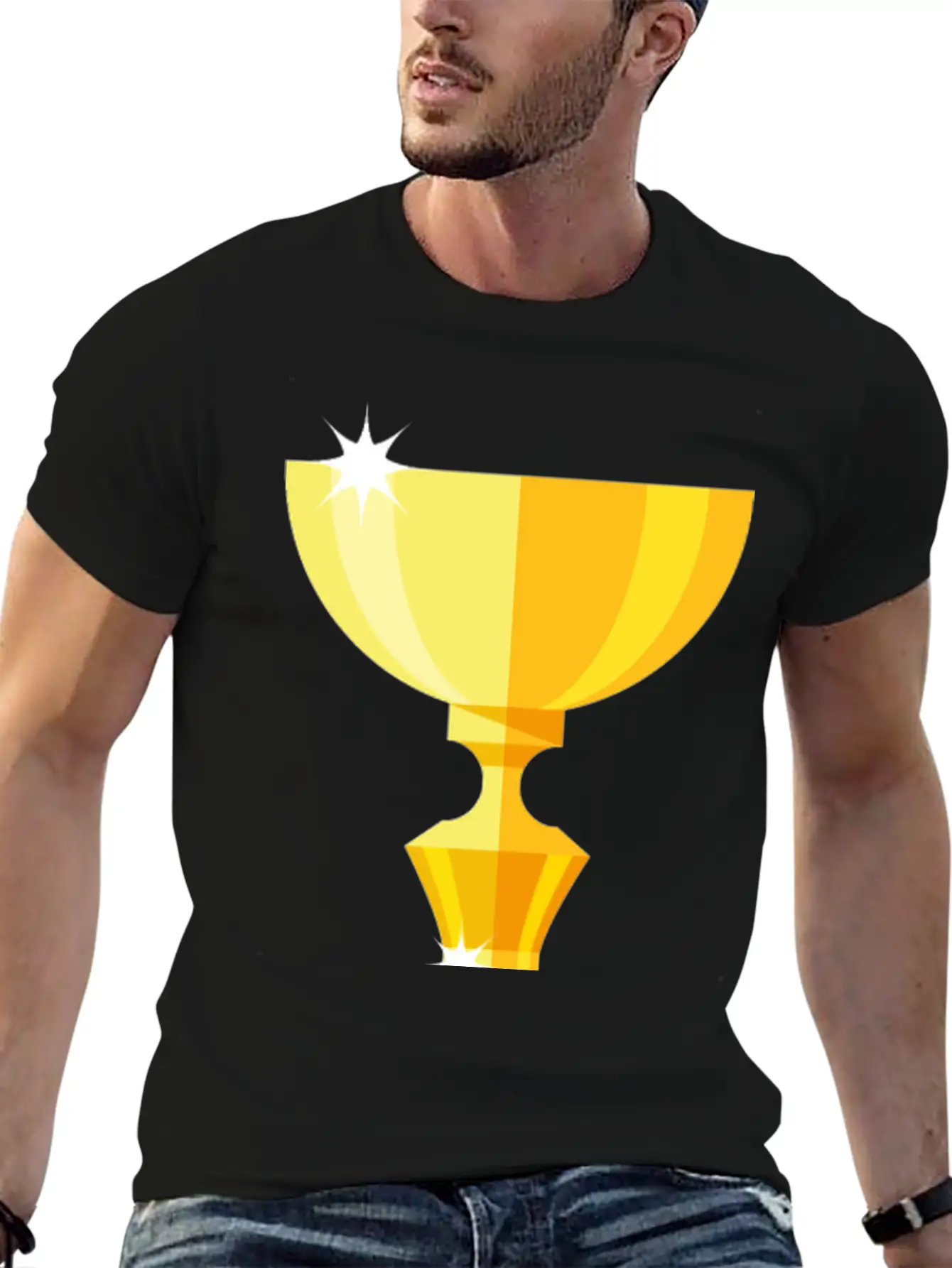 Gold Trophy Timeless Short Sleeve Tee – Comfy And Minimalist Design