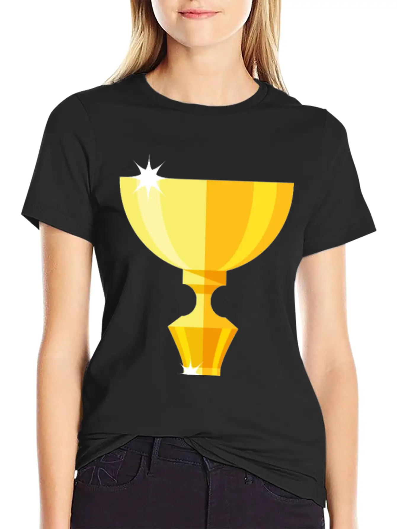 Gold Trophy Timeless Short Sleeve Tee – Comfy And Minimalist Design