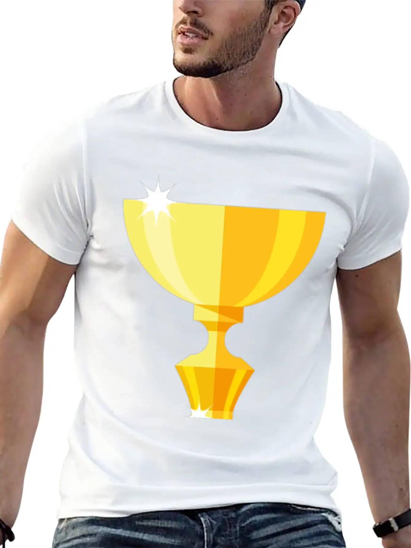 Gold Trophy Timeless Short Sleeve Tee – Comfy And Minimalist Design
