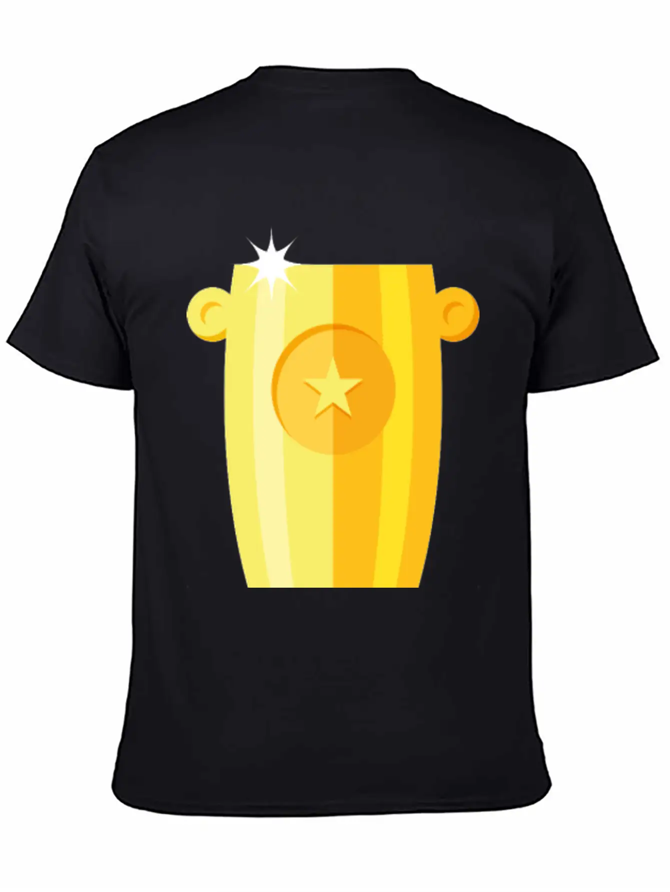 Gold Trophy Unisex Short Sleeve Soft Cotton T-Shirt – Casual Everyday Wear