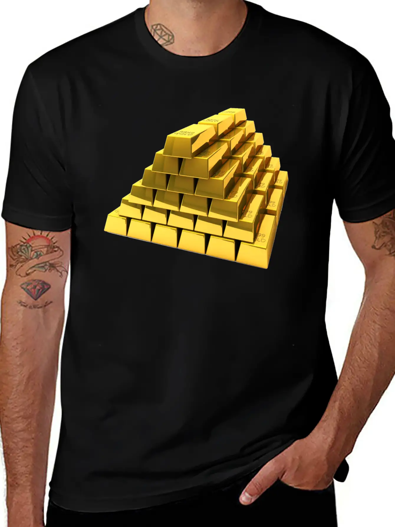 Gold Unisex Short Sleeve Soft Cotton T-Shirt – Casual Everyday Wear