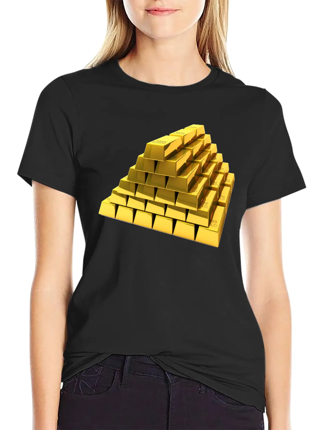 Gold Unisex Short Sleeve Soft Cotton T-Shirt – Casual Everyday Wear