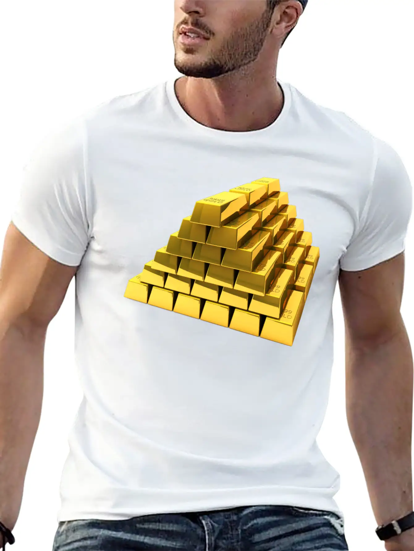 Gold Unisex Short Sleeve Soft Cotton T-Shirt – Casual Everyday Wear