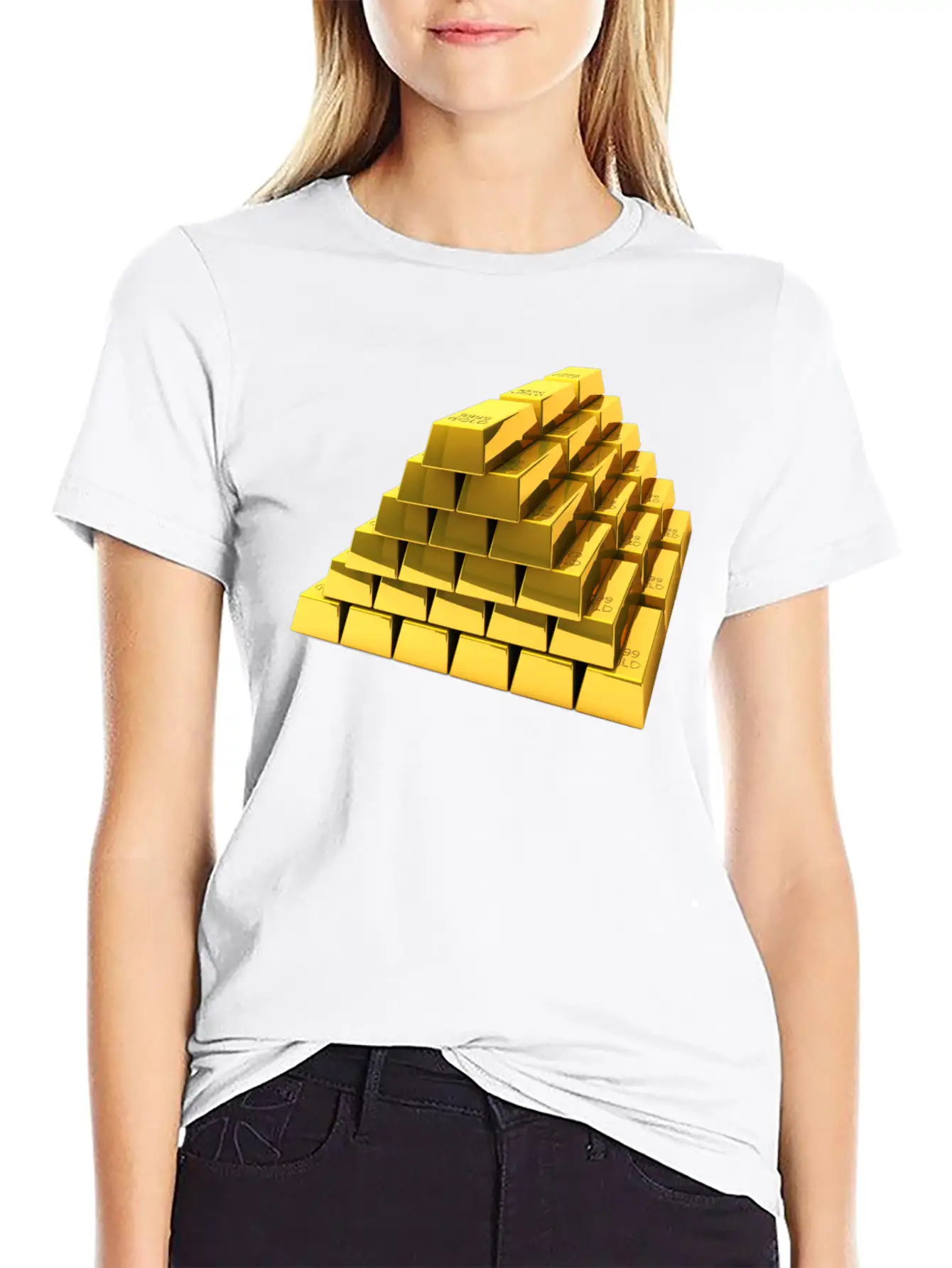 Gold Unisex Short Sleeve Soft Cotton T-Shirt – Casual Everyday Wear