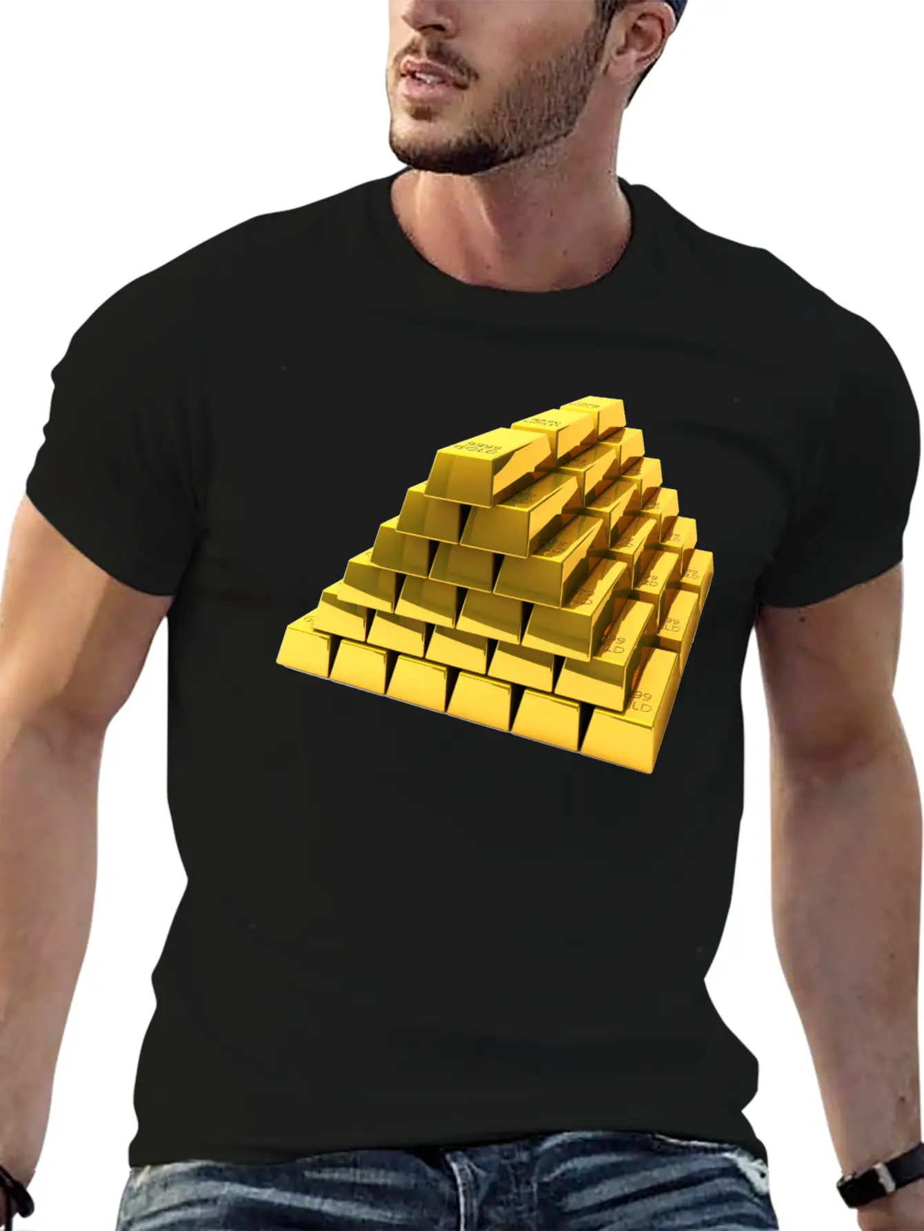 Gold Unisex Short Sleeve Soft Cotton T-Shirt – Casual Everyday Wear