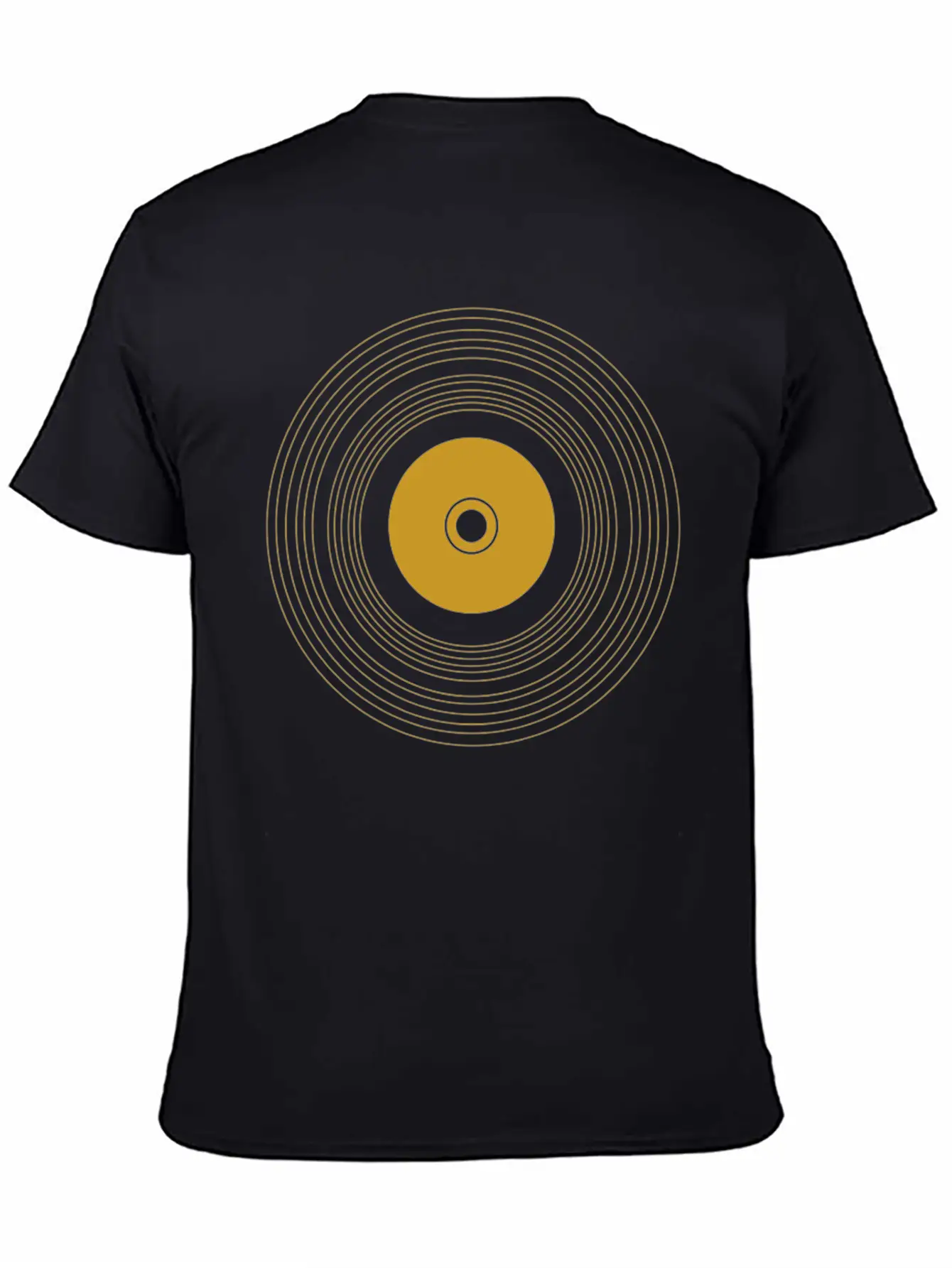 Gold Vinyl Record Stylish Everyday T-Shirt – Unisex Basic Cotton Tee