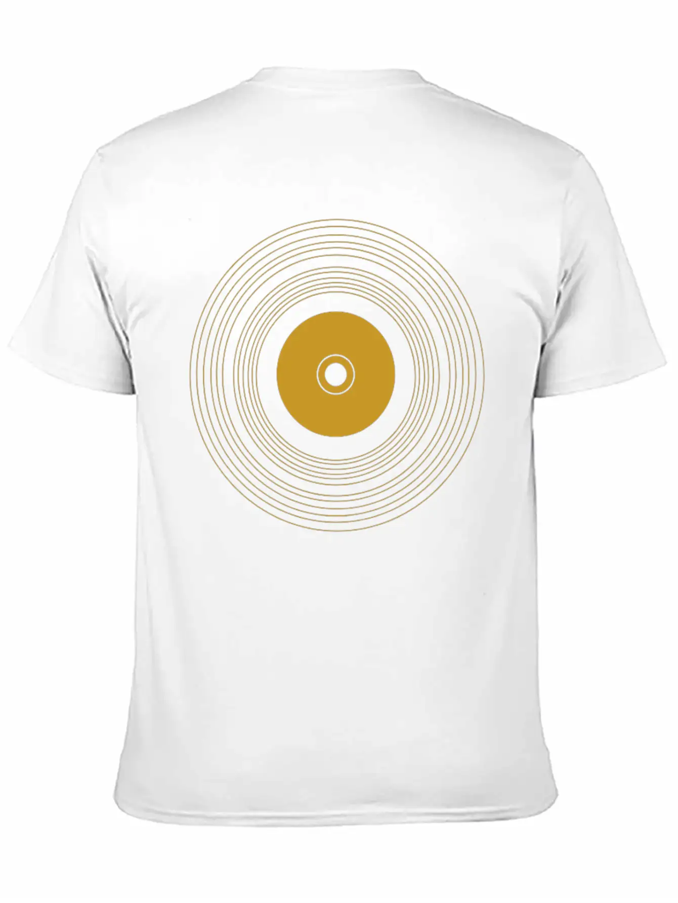 Gold Vinyl Record Stylish Everyday T-Shirt – Unisex Basic Cotton Tee