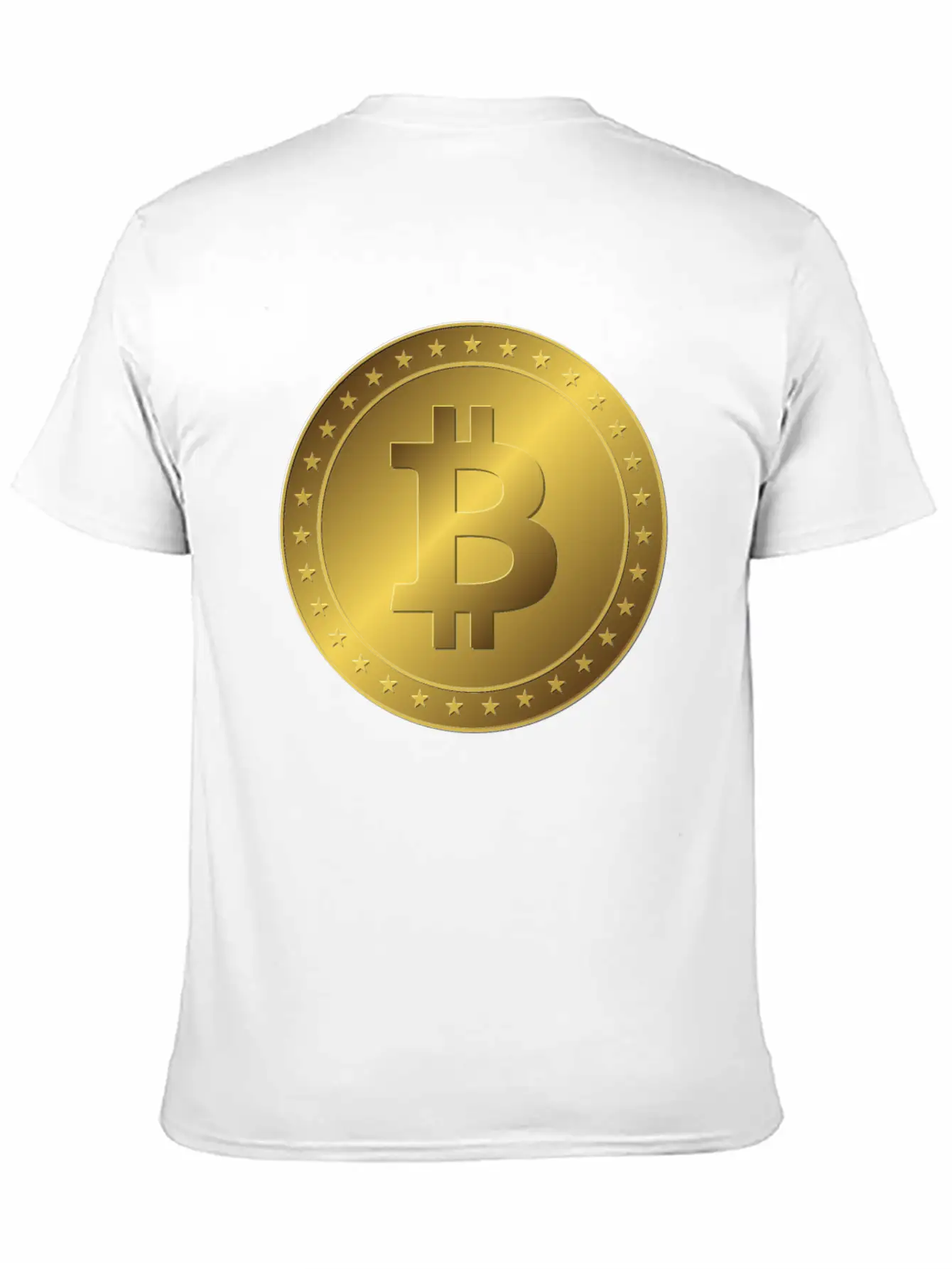 Golden Bitcoin Coin Essential Unisex Summer Tee – Soft Cotton Casual Fit
