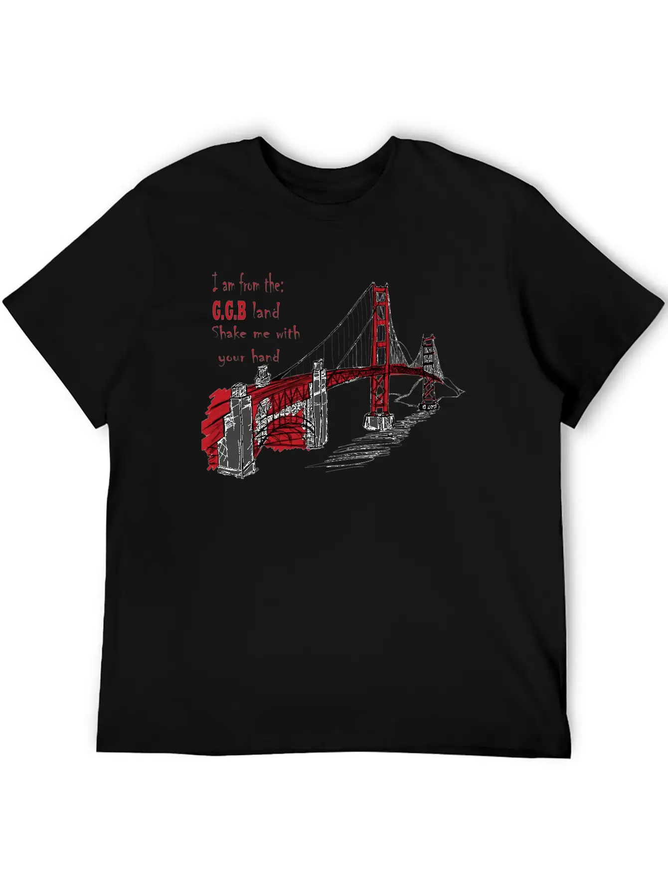 Golden Gate Bridge Unisex Short Sleeve Soft Cotton T-Shirt – Casual Everyday Wear