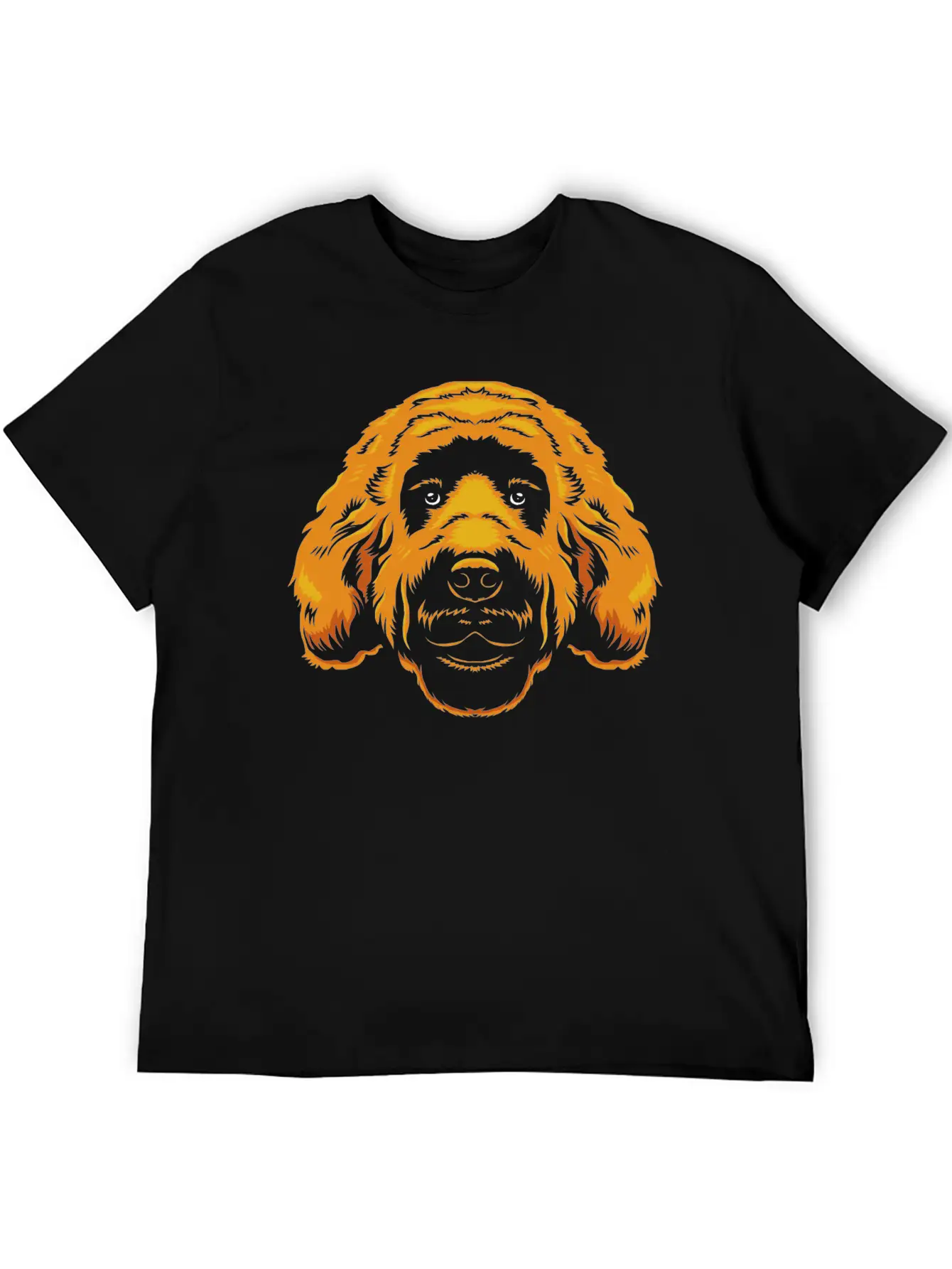 Goldendoodle Dog Owner Graphic Doodle Faces Stylish Everyday T-Shirt – Unisex Basic Cotton Tee