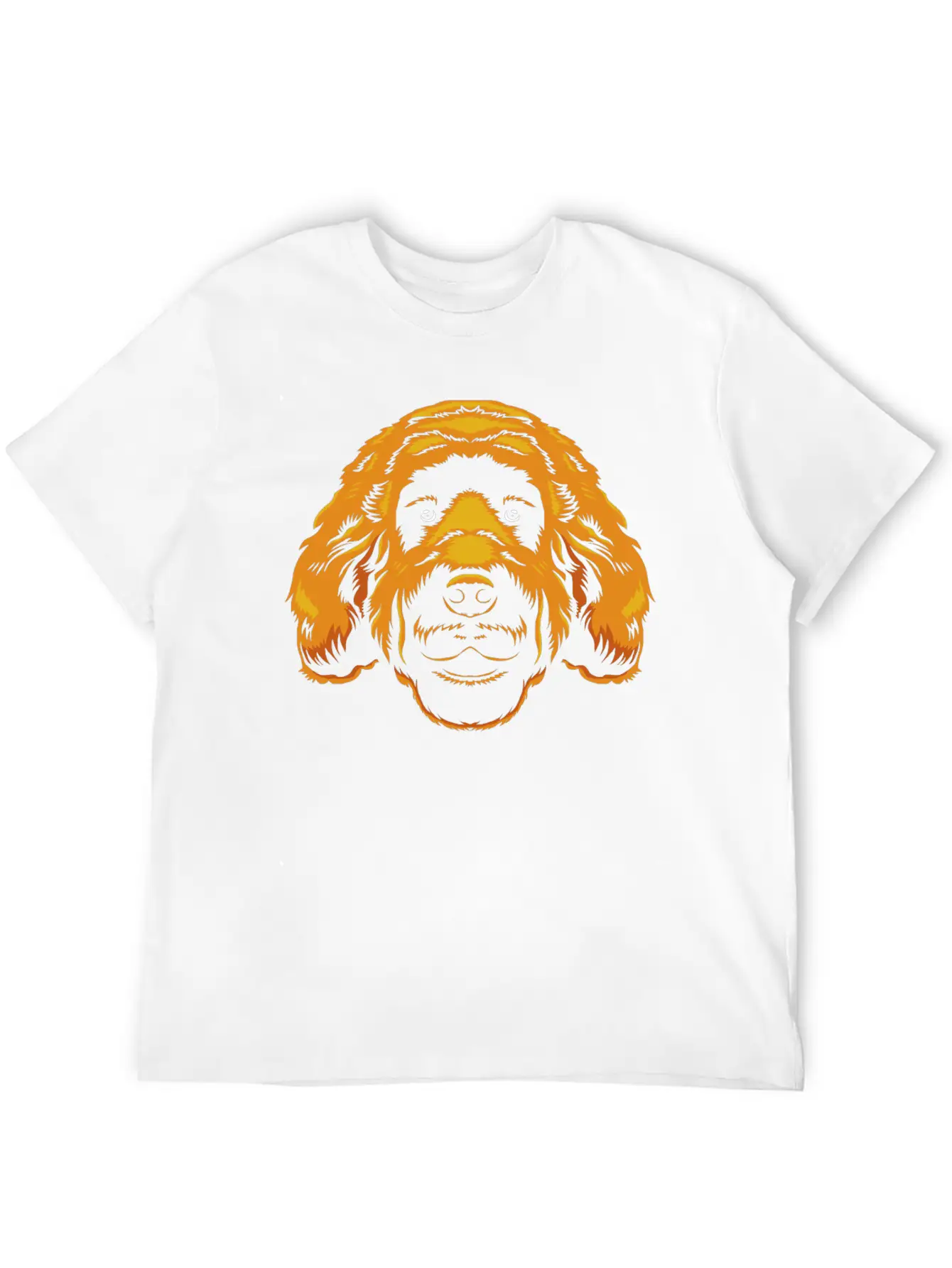 Goldendoodle Dog Owner Graphic Doodle Faces Stylish Everyday T-Shirt – Unisex Basic Cotton Tee